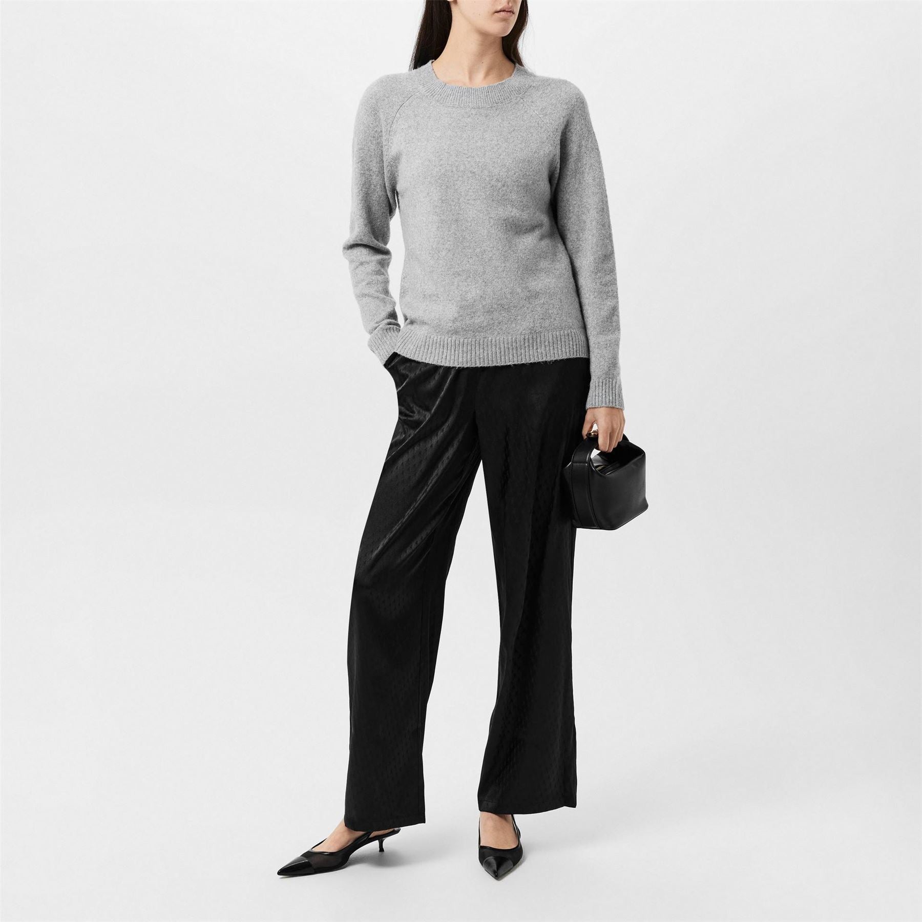 Vero Moda High Waist Satin Wide Leg Trousers