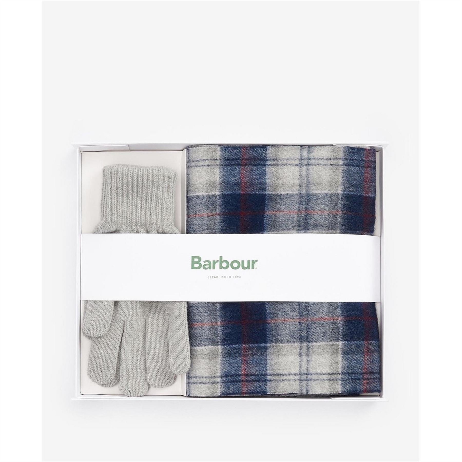 Barbour Scarf  And  Glove Gift Set