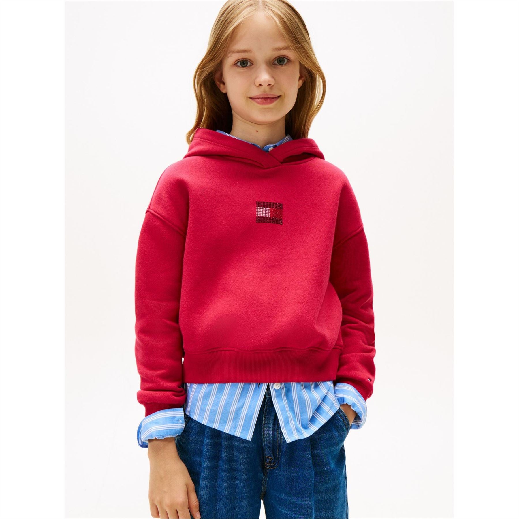 Tommy Hilfiger Diamante Long Sleeve Regular Fit Top