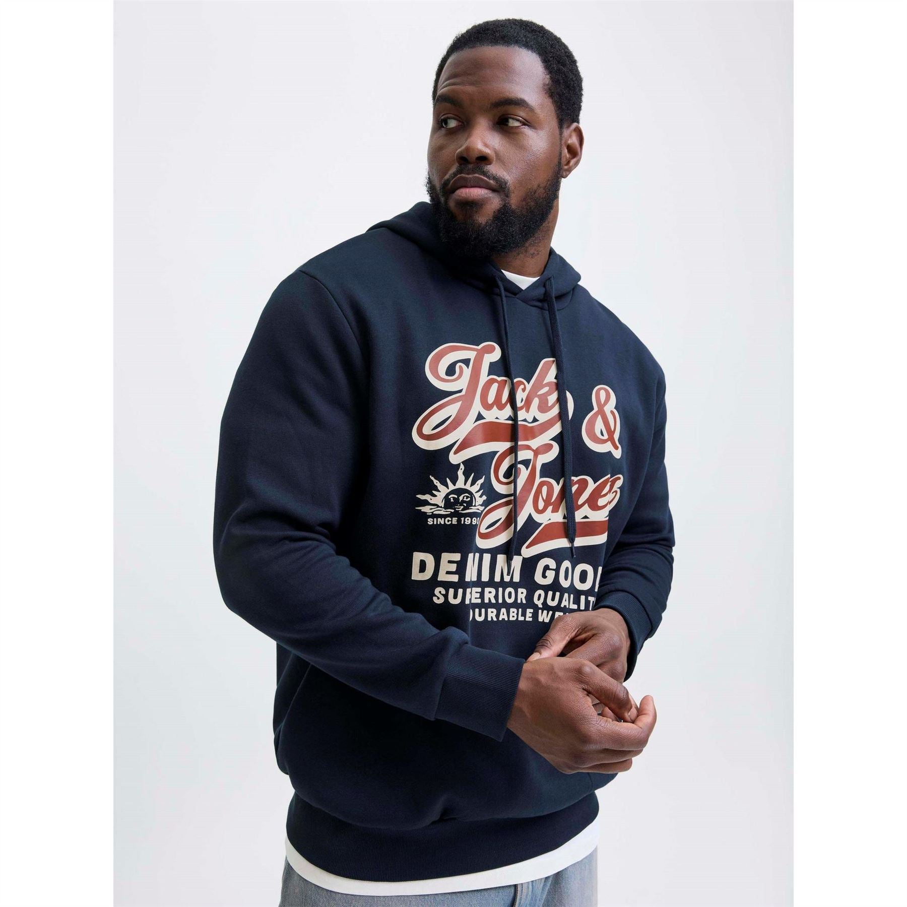 Jack and Jones + 2 Col Hoodie Sn62