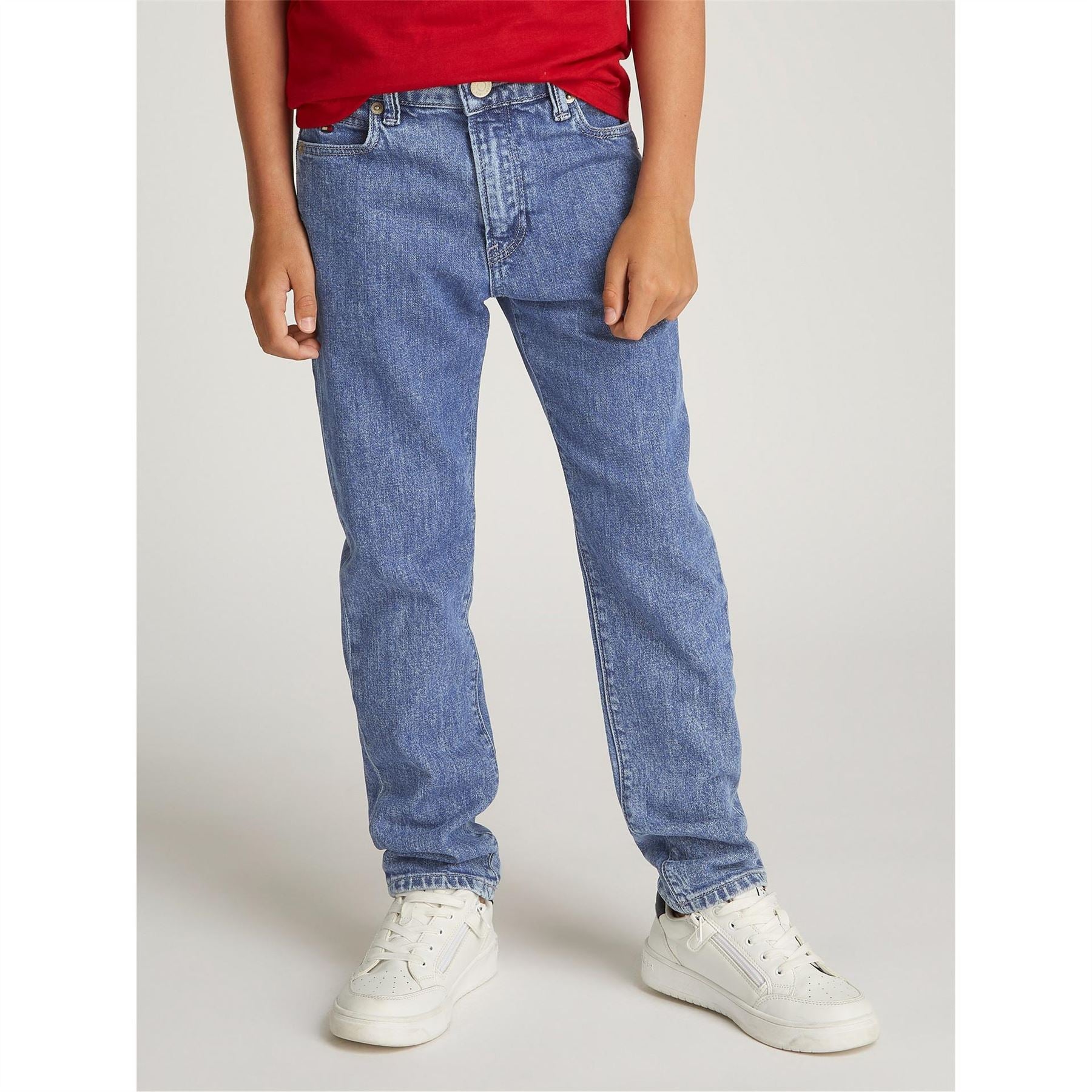 Tommy Hilfiger Modern Salt And Pepper Straight Leg Jeans