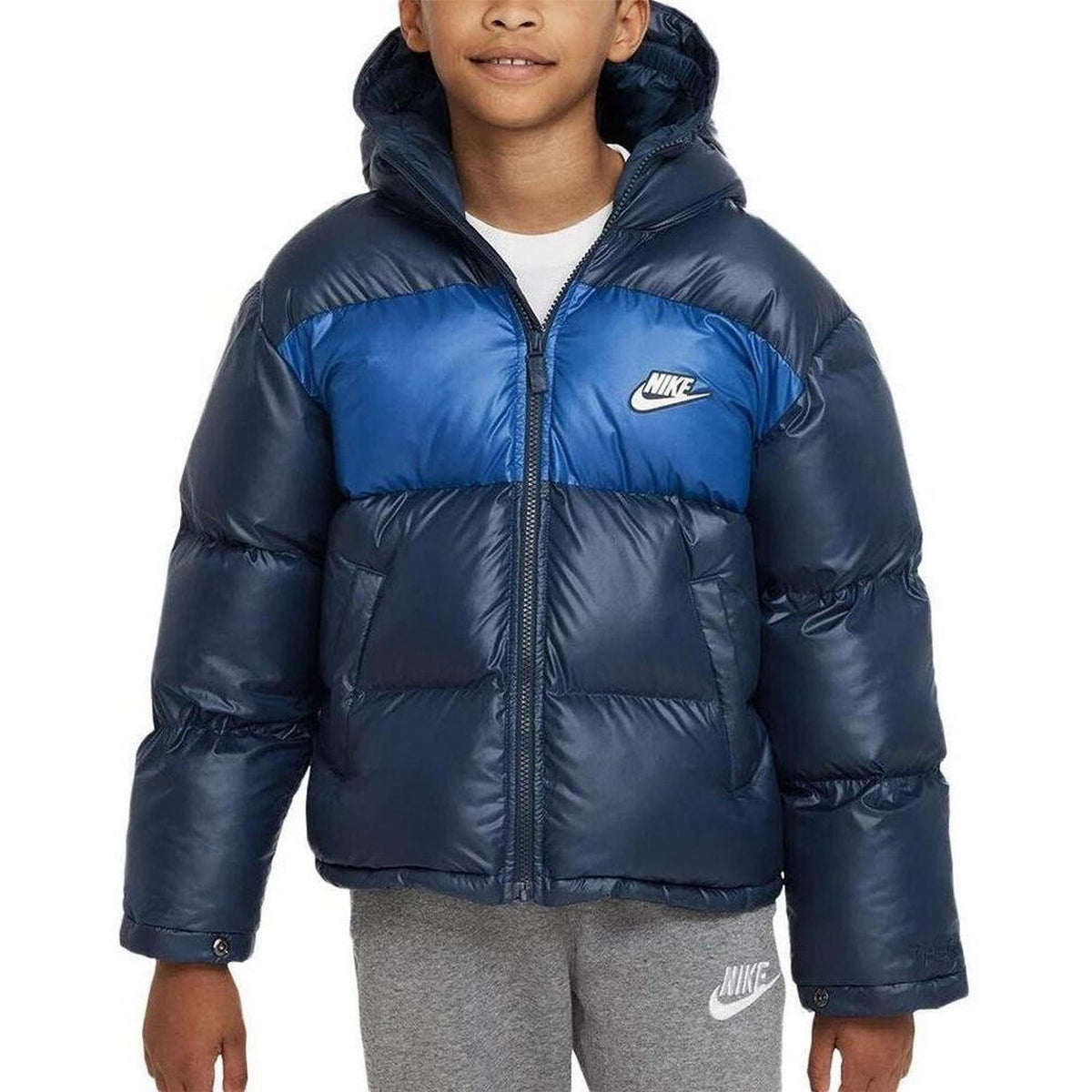 Nike Hooded Neck Color Block Puffer Jacket