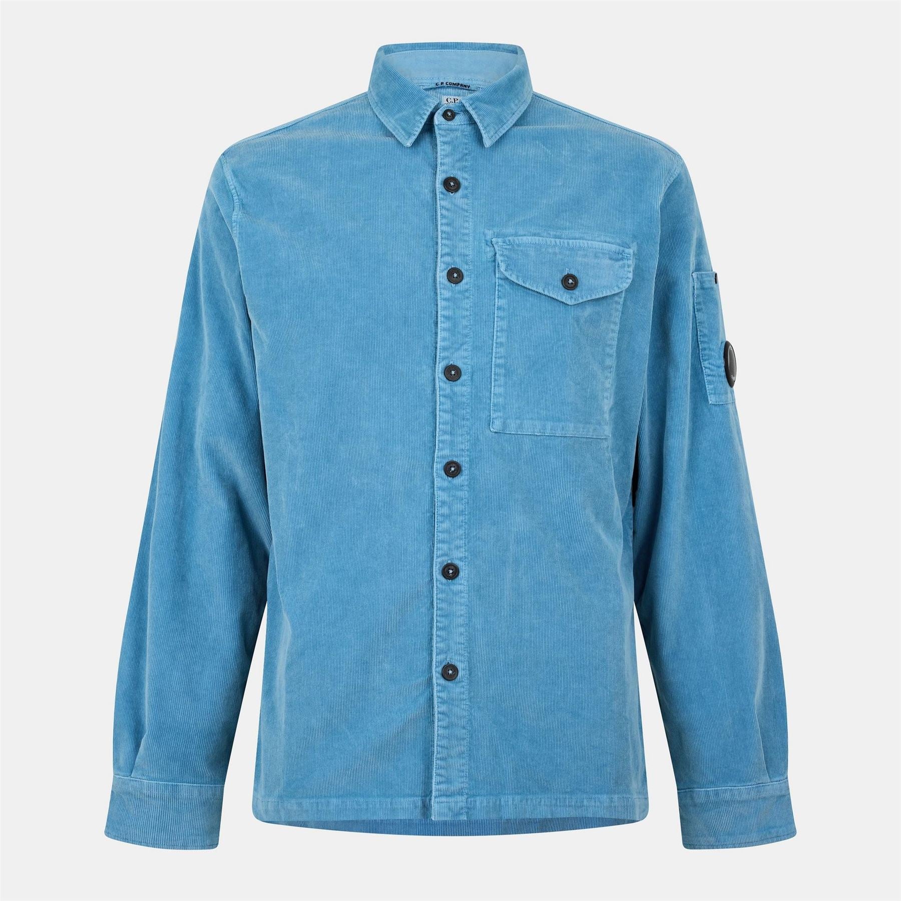 CP Company Lens Cord Long Sleeve Plain Shirt