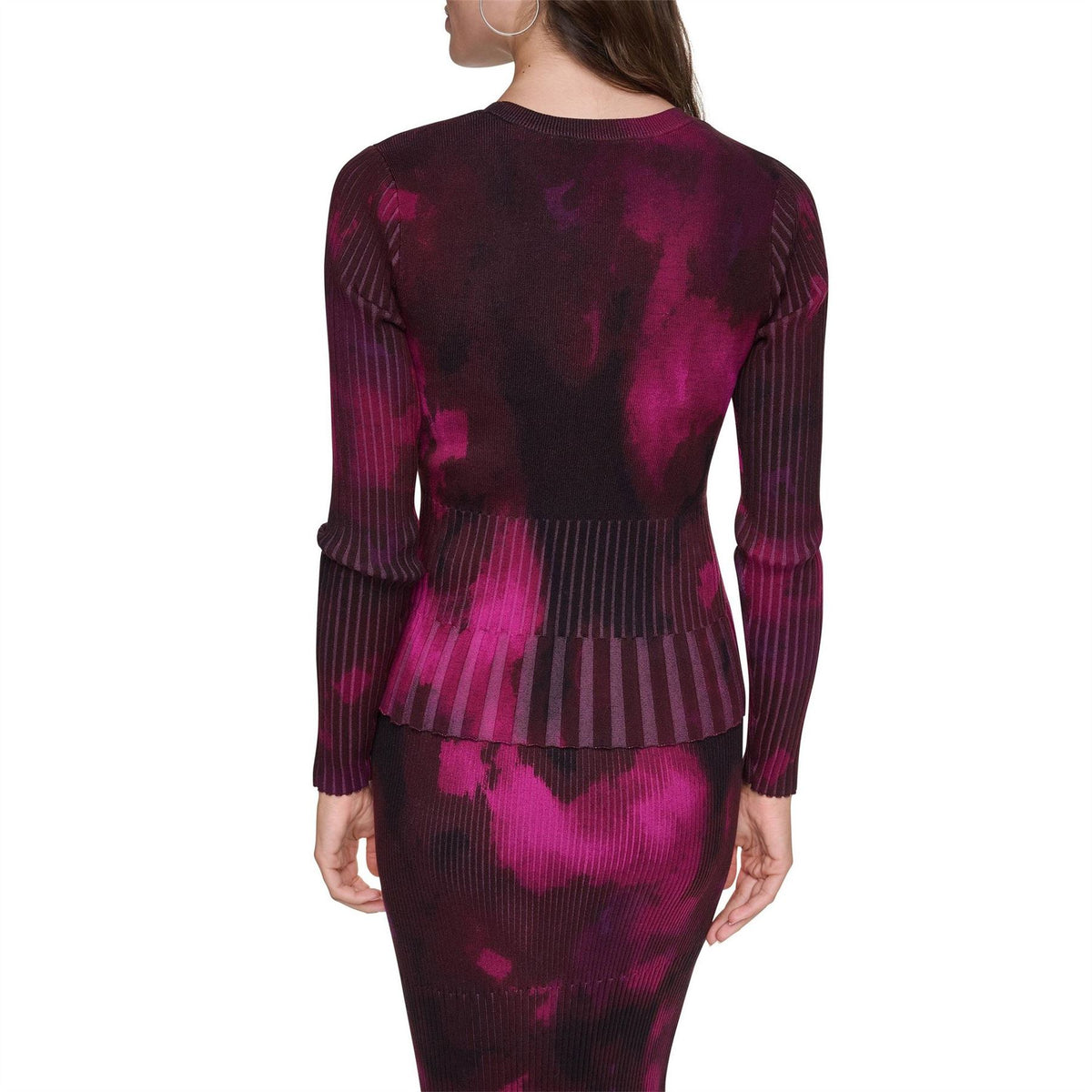 DKNY Rib Ls Top Ld64