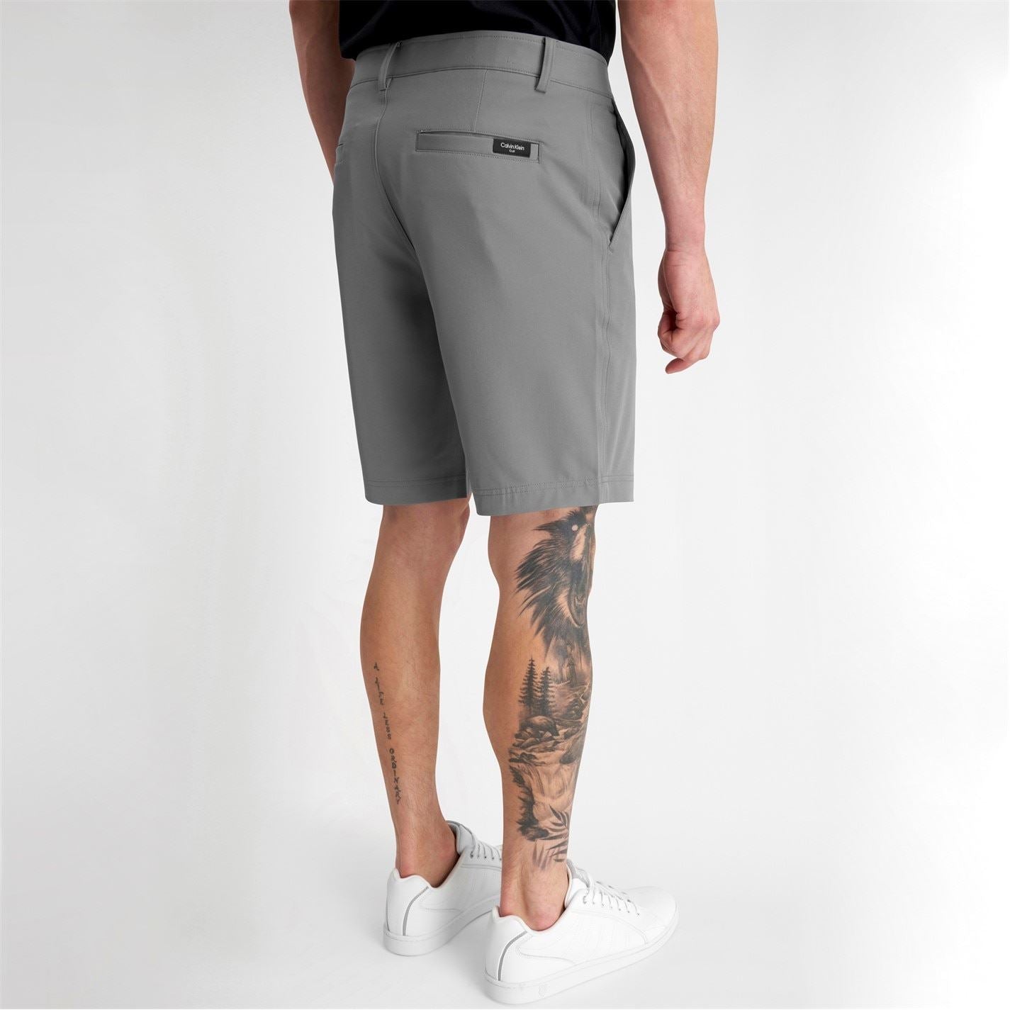 Calvin Klein Golf Logo Print Chino Bermuda Shorts