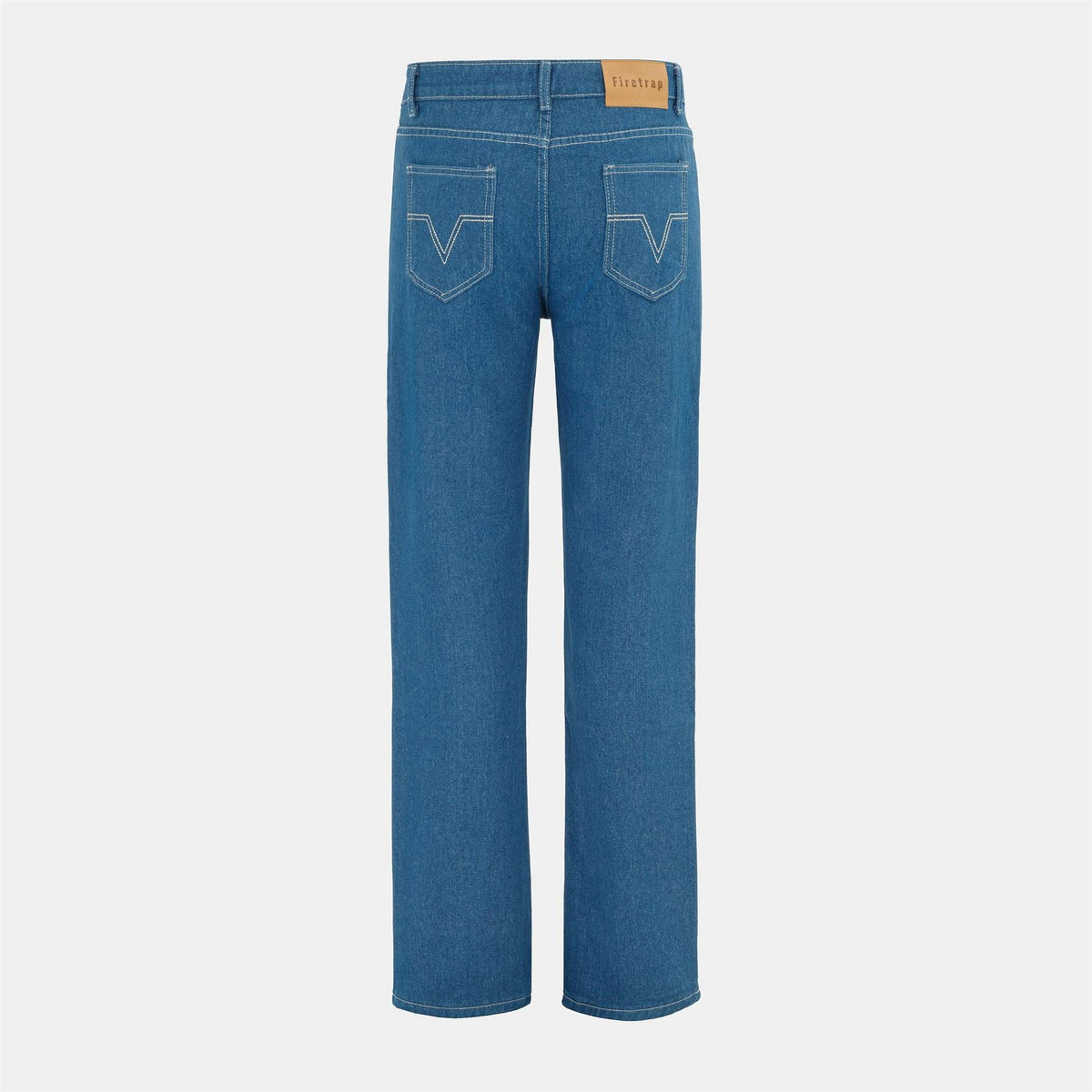 Firetrap Cotton Mid Rise Straight Leg Jeans