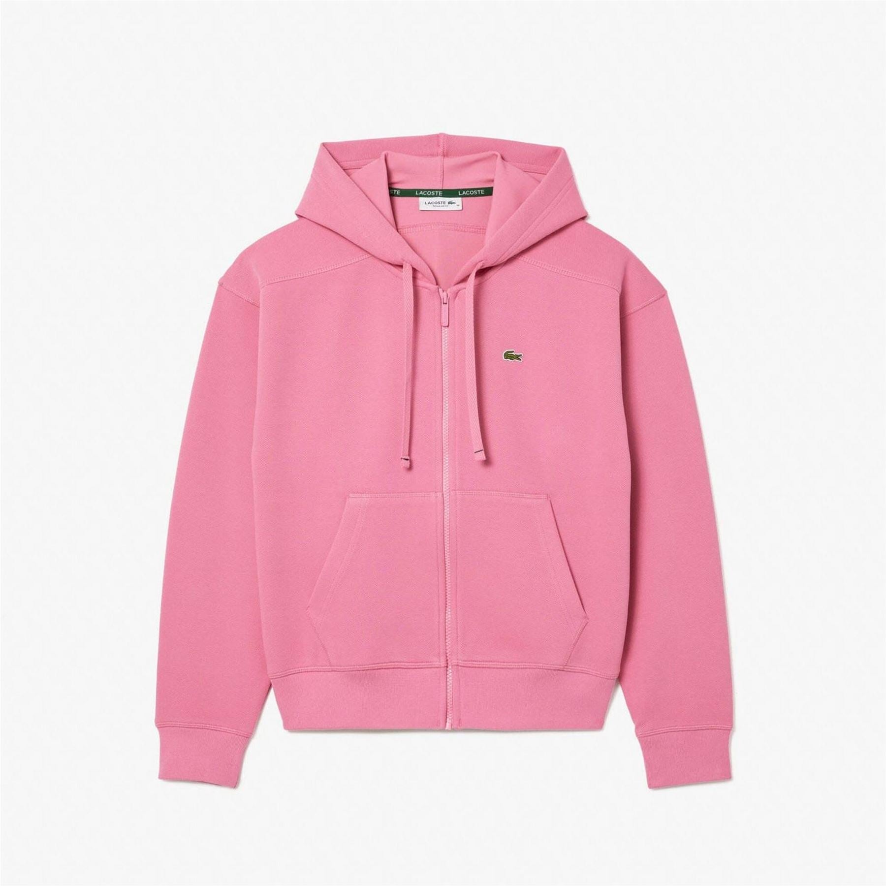 Lacoste Zip-Up Piqué Hoodie
