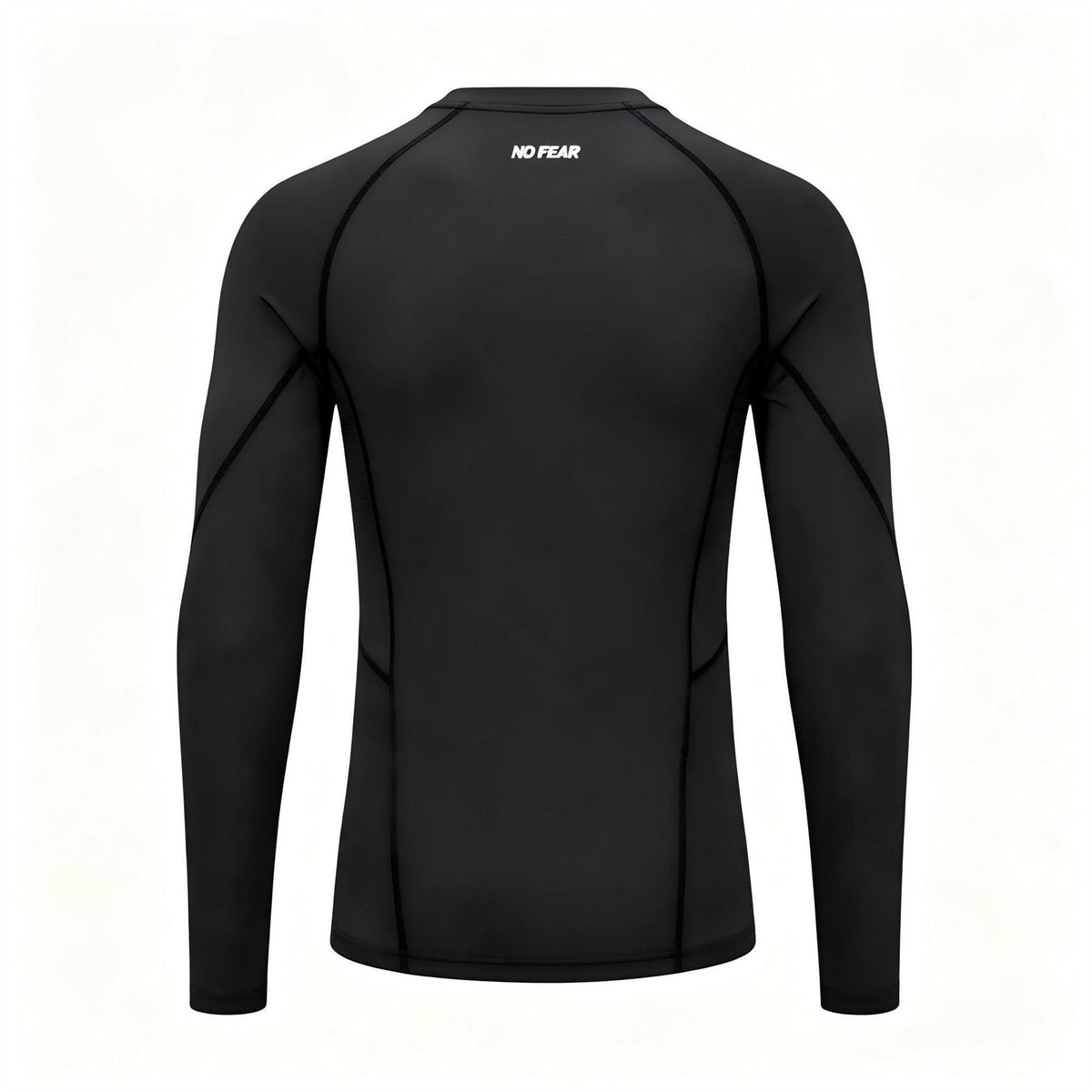 No Fear Mens Raglan Compression Long Sleeve Top