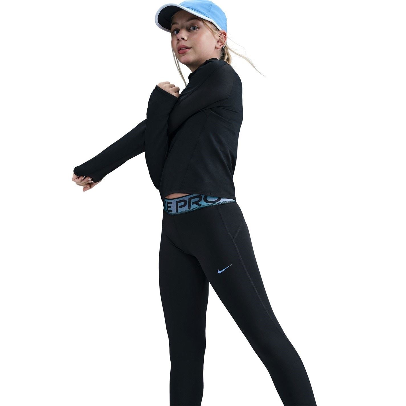 Nike Pro Compression Solid Patterned Leggings