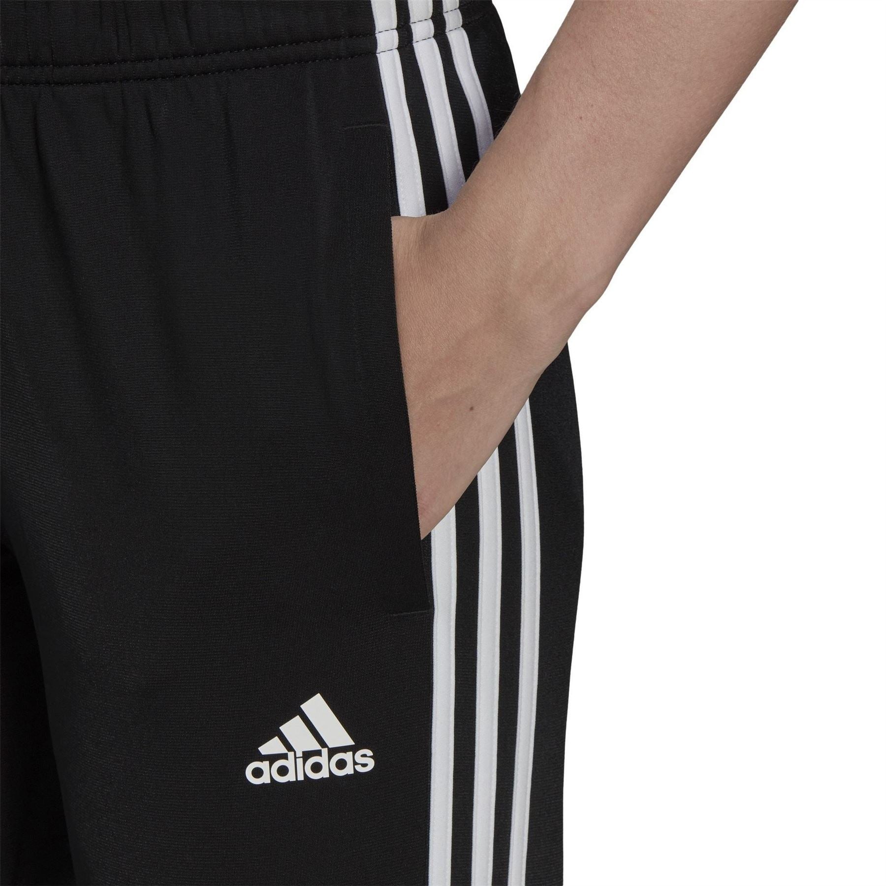 adidas Womens Primegreen Essentials Warm Up Slim Tapered Tracksuit Bottoms