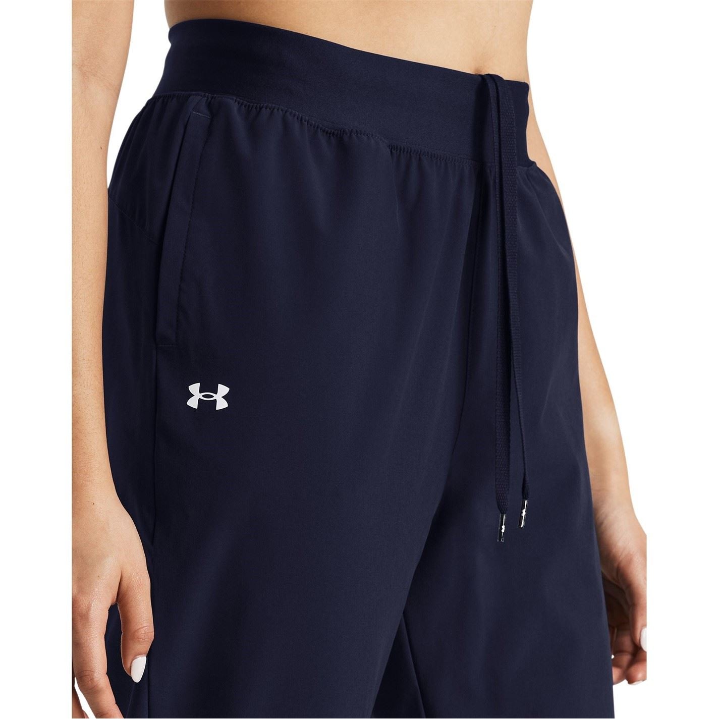 Under Armour Rise Solid Patterned High Rise Track Pants