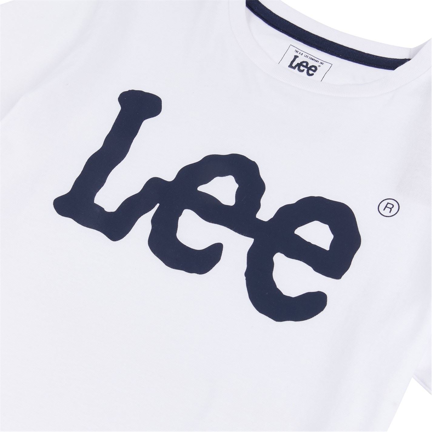 Lee Wobbly Lettering Crew Neck T-Shirt