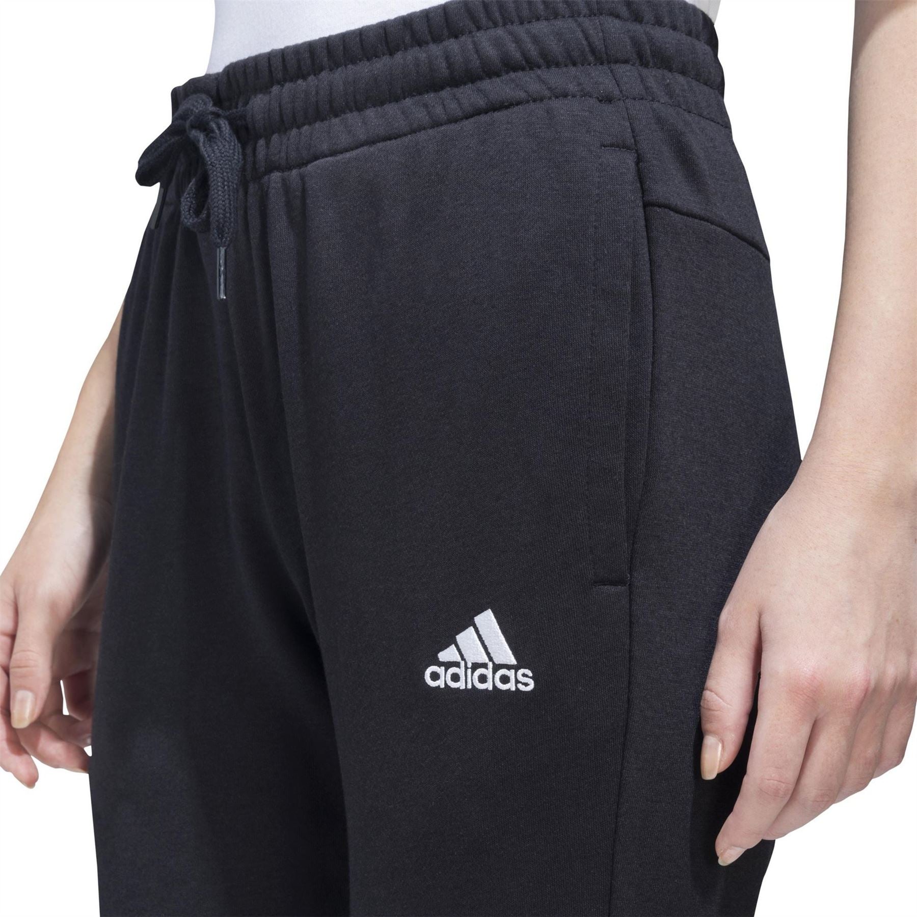 adidas Womens Linear Slim Fit Cotton Joggers