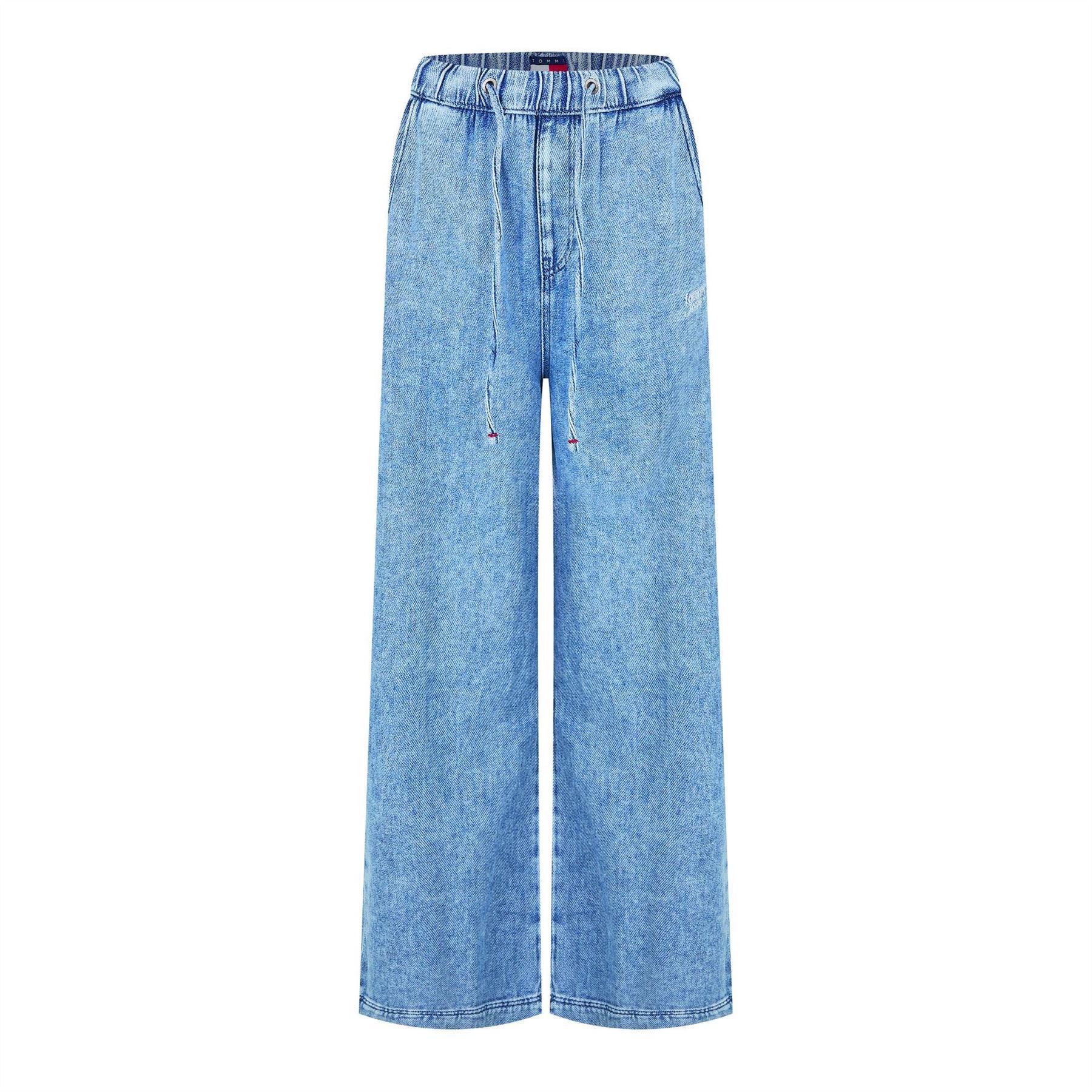 Tommy Jeans Twill Denim Long Palazzo Trousers