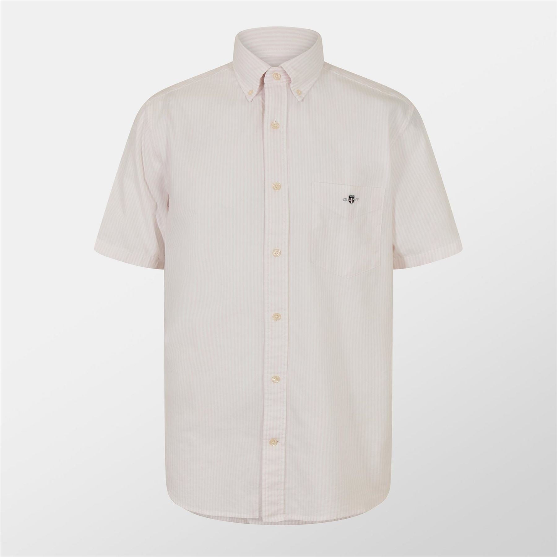 Gant Fit Striped Classic Oxford Short Sleeve Shirt