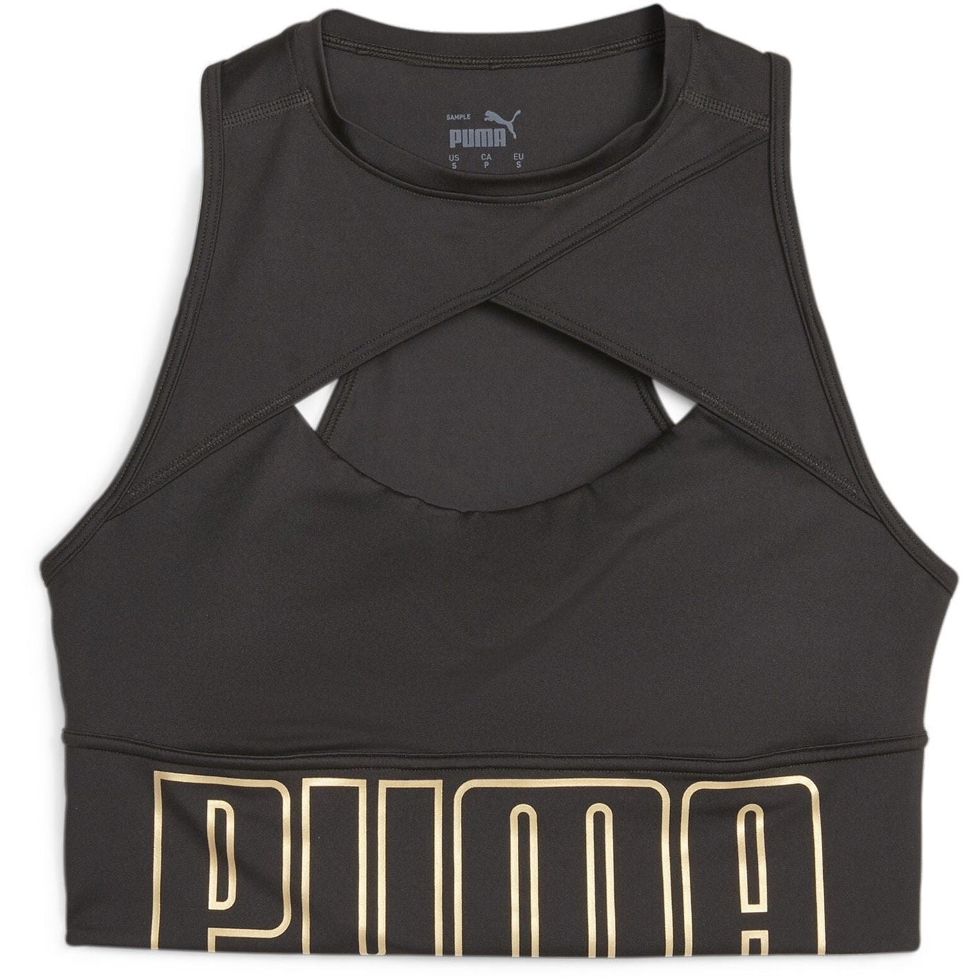 Puma Cropped High Neck Slim Fit Bra