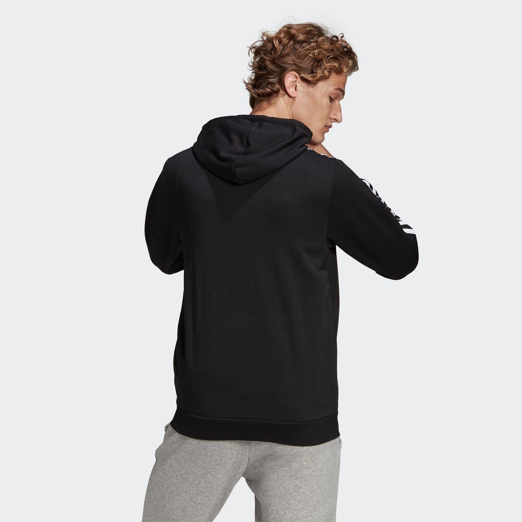 adidas French Terry 3 Stripes Full Zip Hoodie