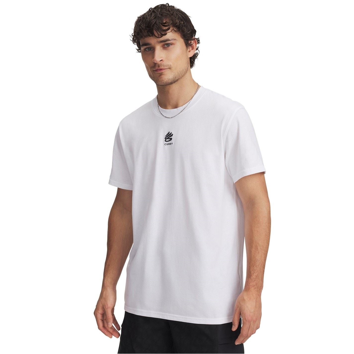 Under Armour Mens Curry Logo Heavyweight T-Shirt