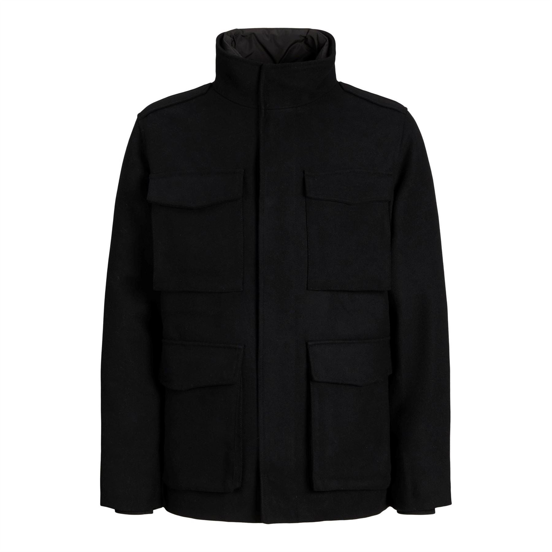 Jack and Jones Alex High Neck Flap Pocket Field Jacket