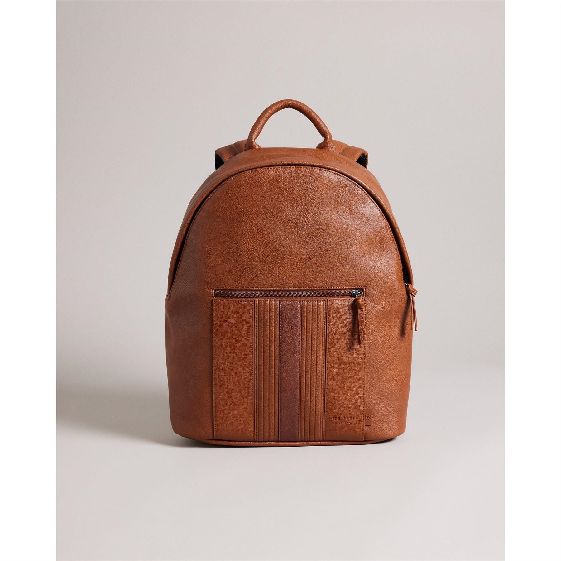 Ted Baker Striped Laptop Backpack with Embossed Logo