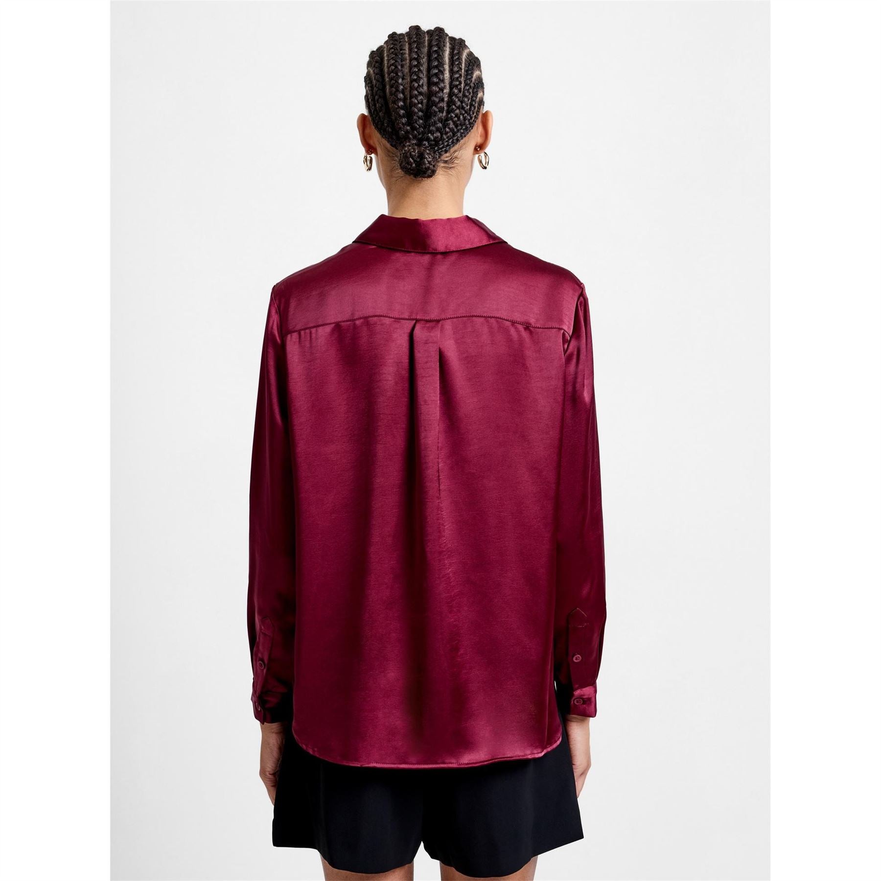 French Connection Irina Collared Neck Long Sleeve Shirt