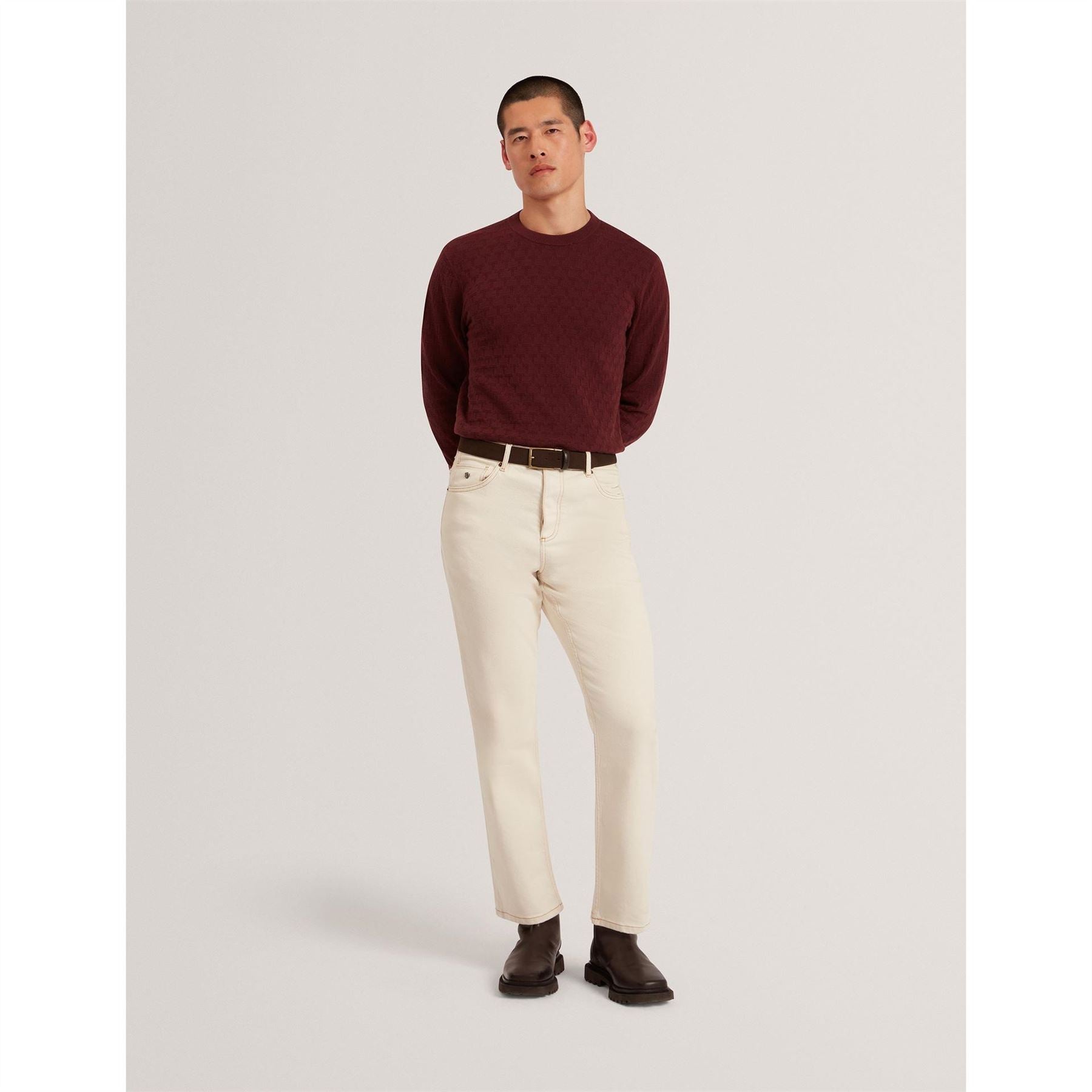 Ted Baker Stitch Crew Neck Knitted Top