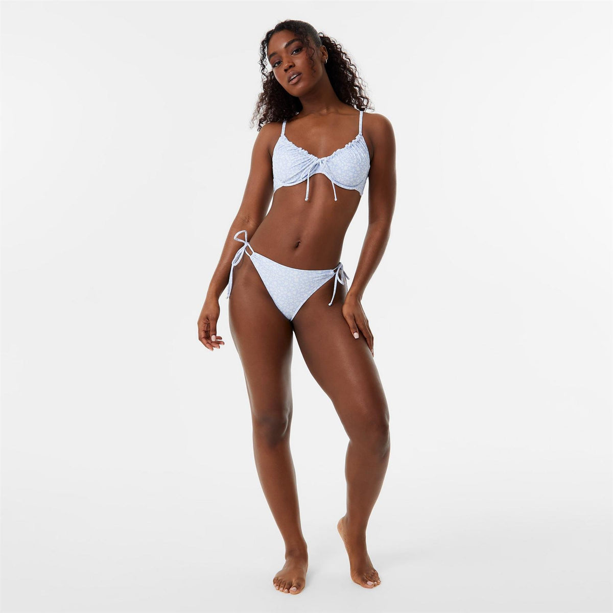 Jack Wills Jw Underwired Tie Front Balconette Bikini