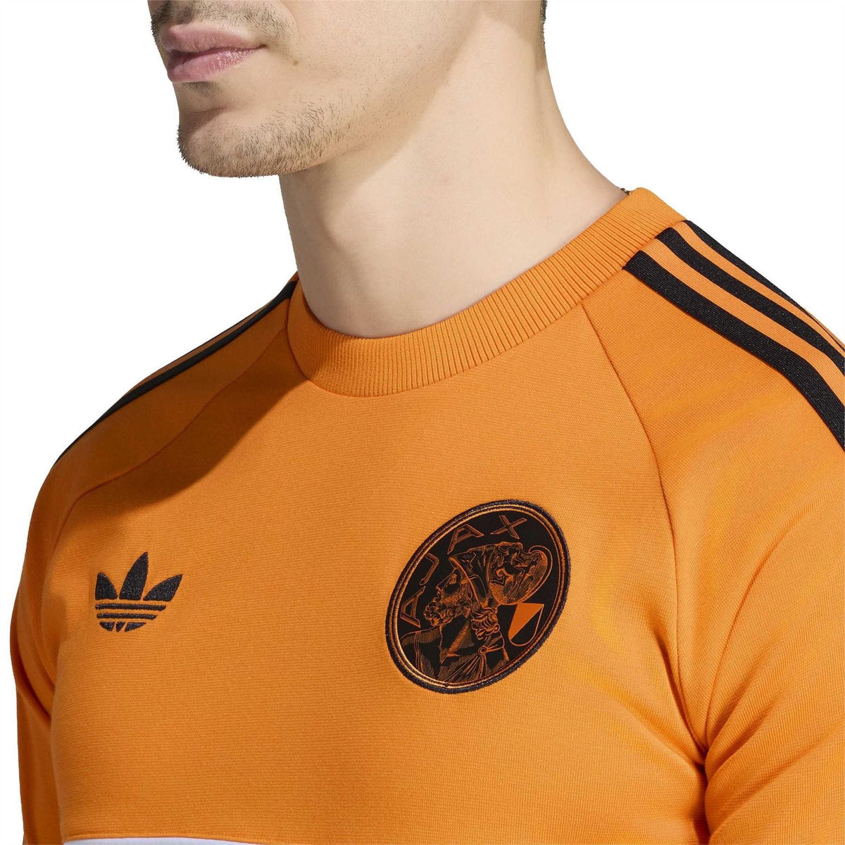 adidas Ajax Amsterdam Short Sleeve Cotton Crew Neck Slim Fit T-Shirt