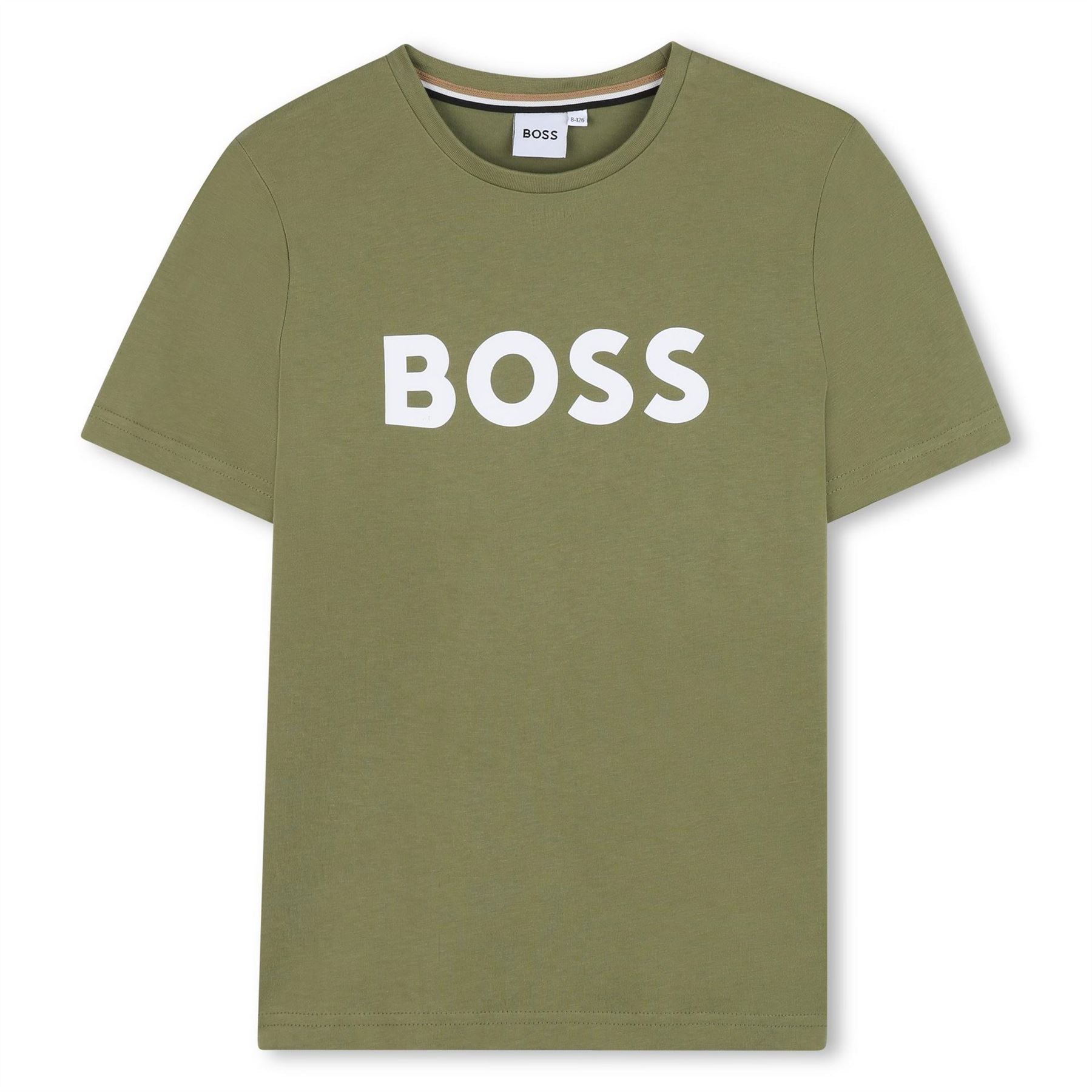 Boss Regular Fit Crew Neck Lettering T-Shirt