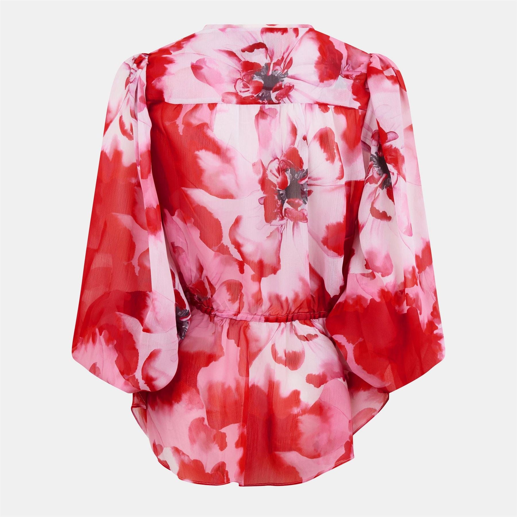 Ted Baker Relaxed Fit Balloon Sleeve V-Neck Blouse