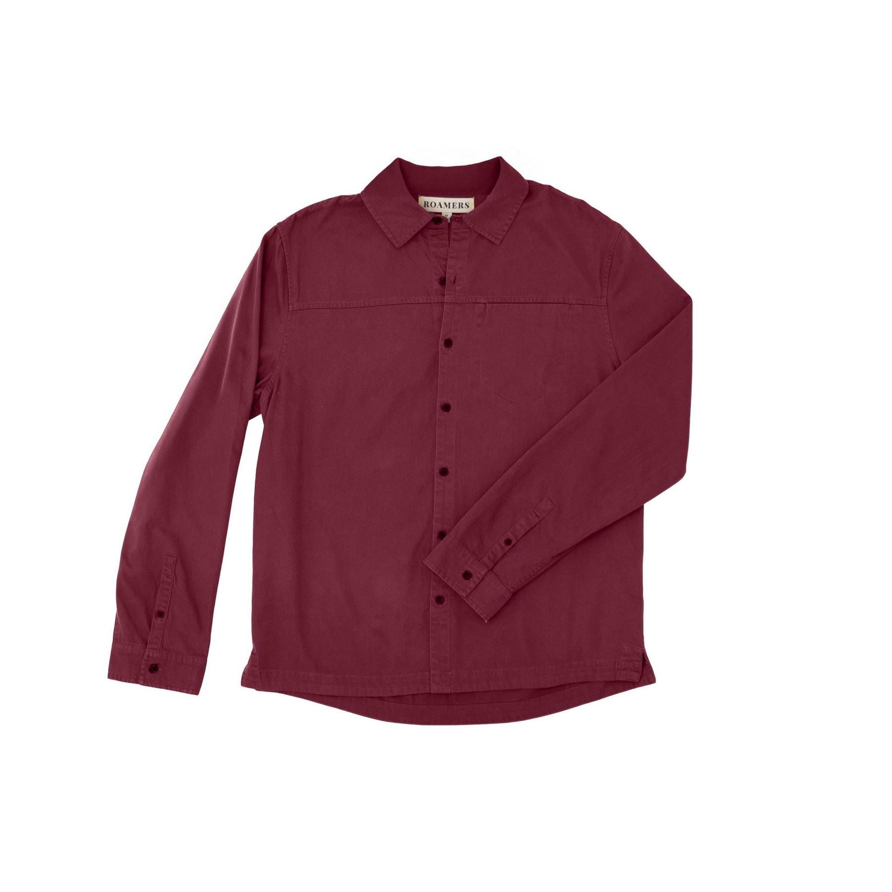 Roamers and Seekers Collared Neck Long Sleeve Shirt with Chest Pocket