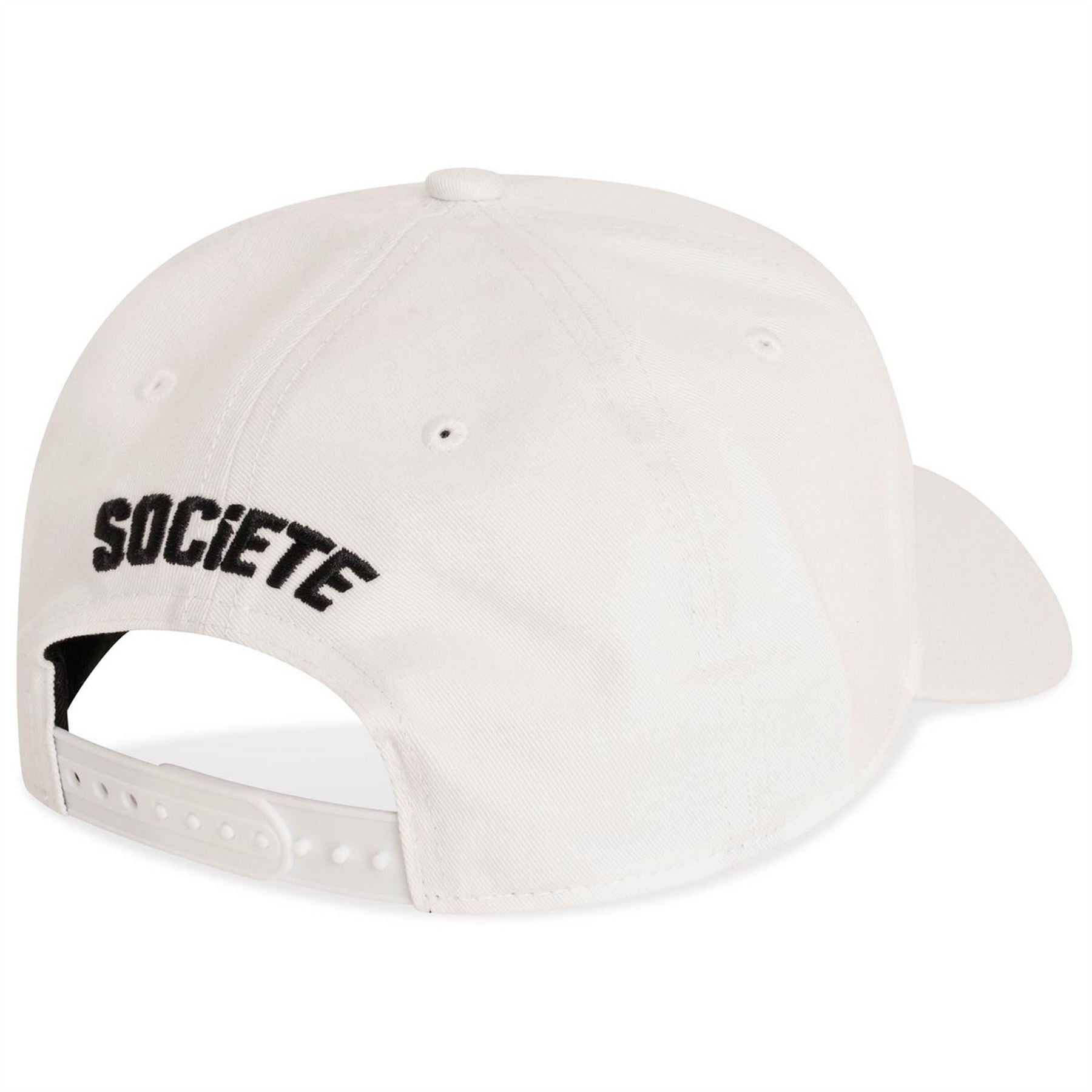 Societe Noir Script Lettering Snapback Cap