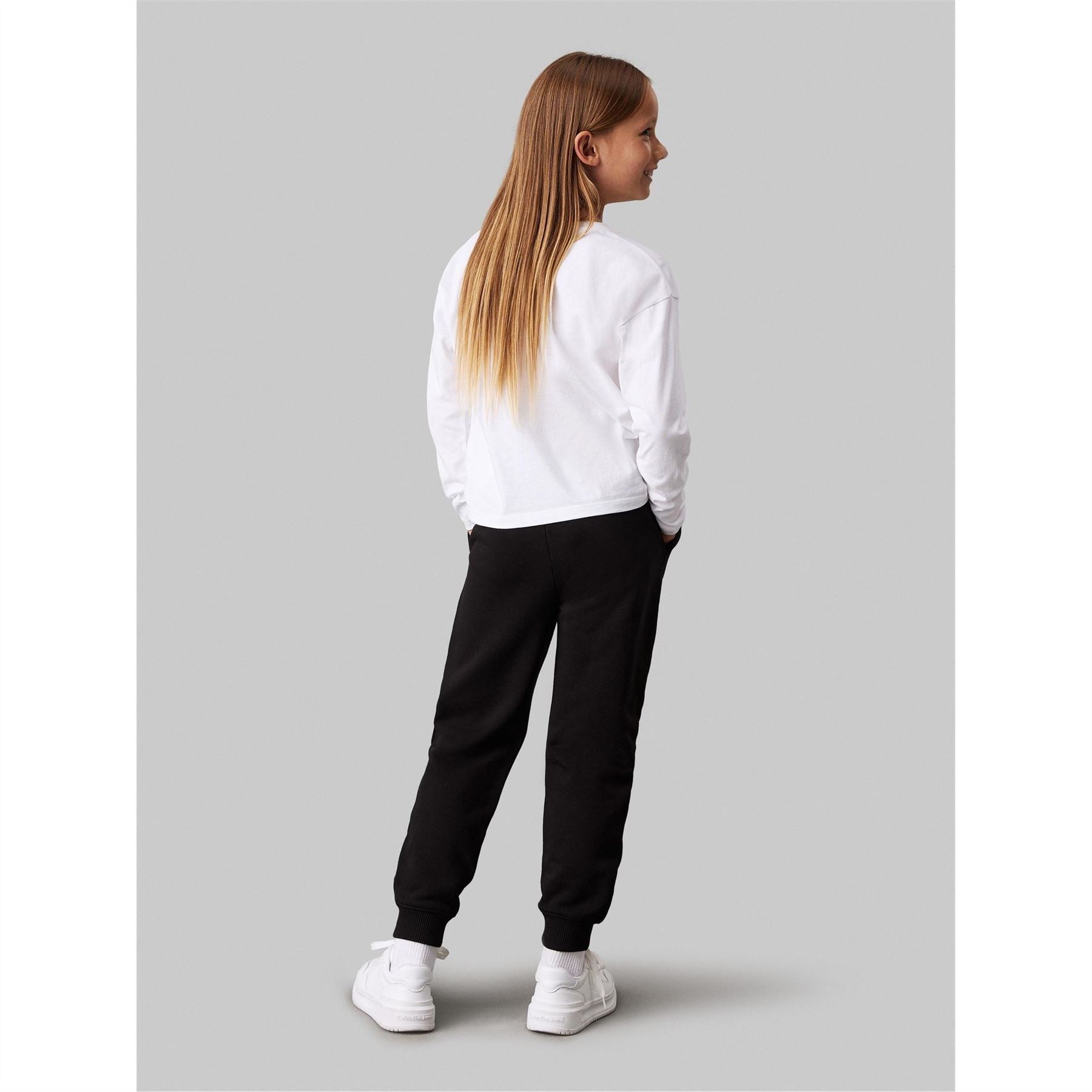Calvin Klein Jeans Ckj Mono Closed Hem Fleece Joggers