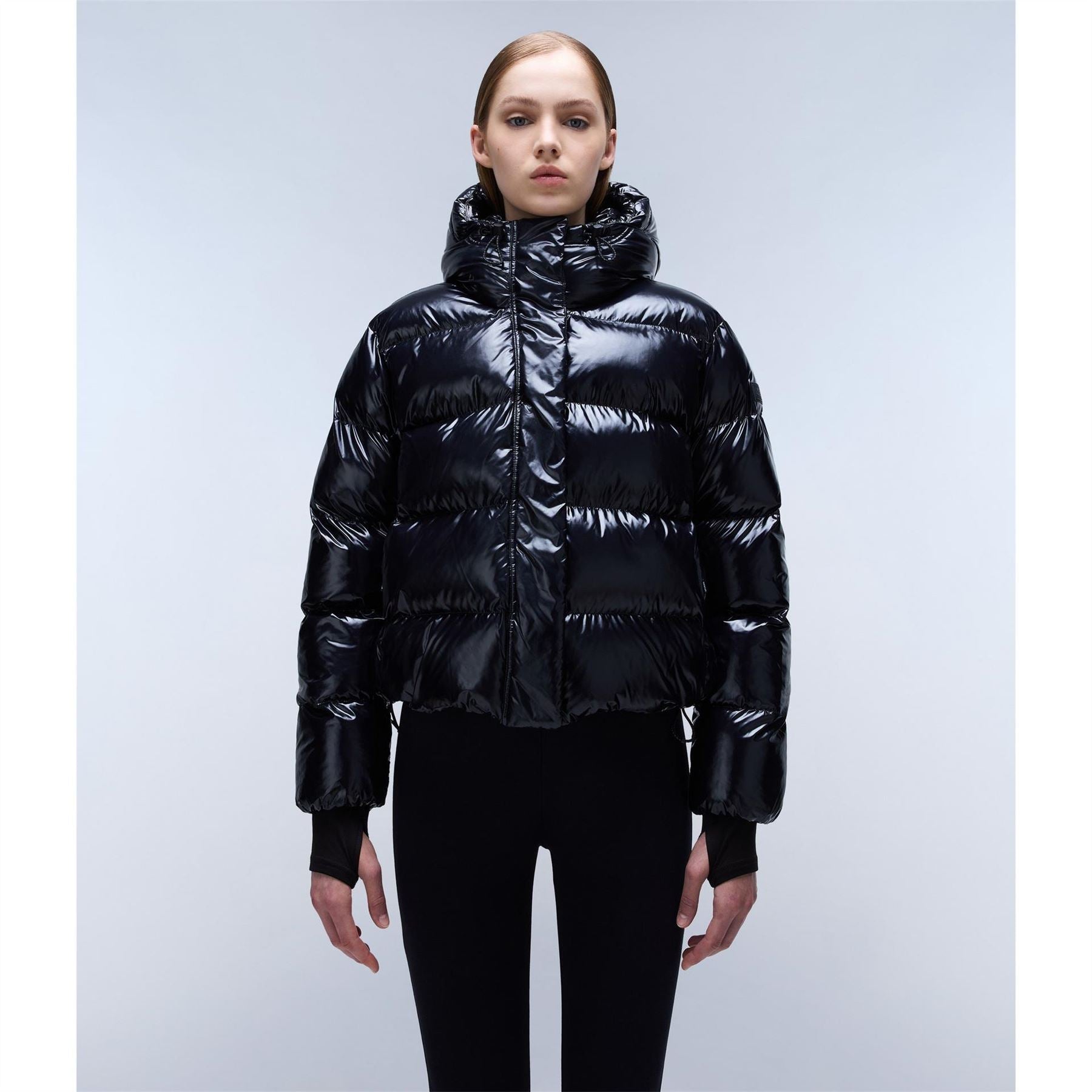 Napapijri Glane Mirror Zip Adjustable Hood Short Puffer Jacket