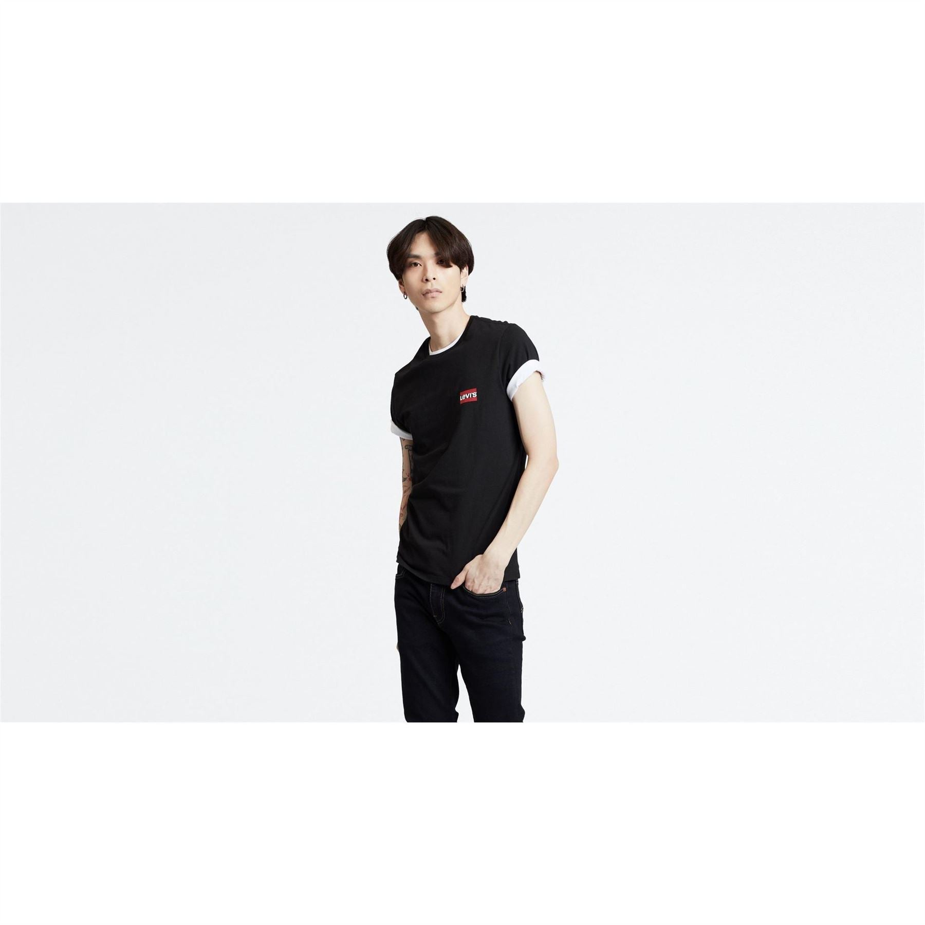 Levis 2 Pack Logo Crew Neck T-Shirts