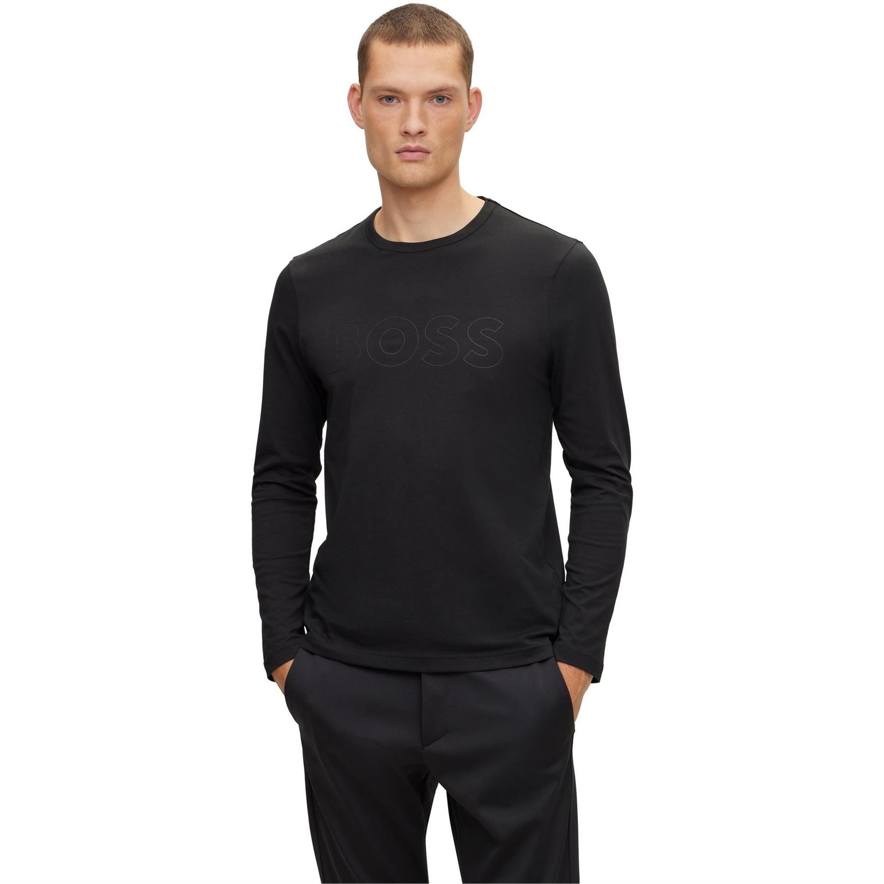 Boss Crew Neck Long Sleeve Regular Fit T-Shirt