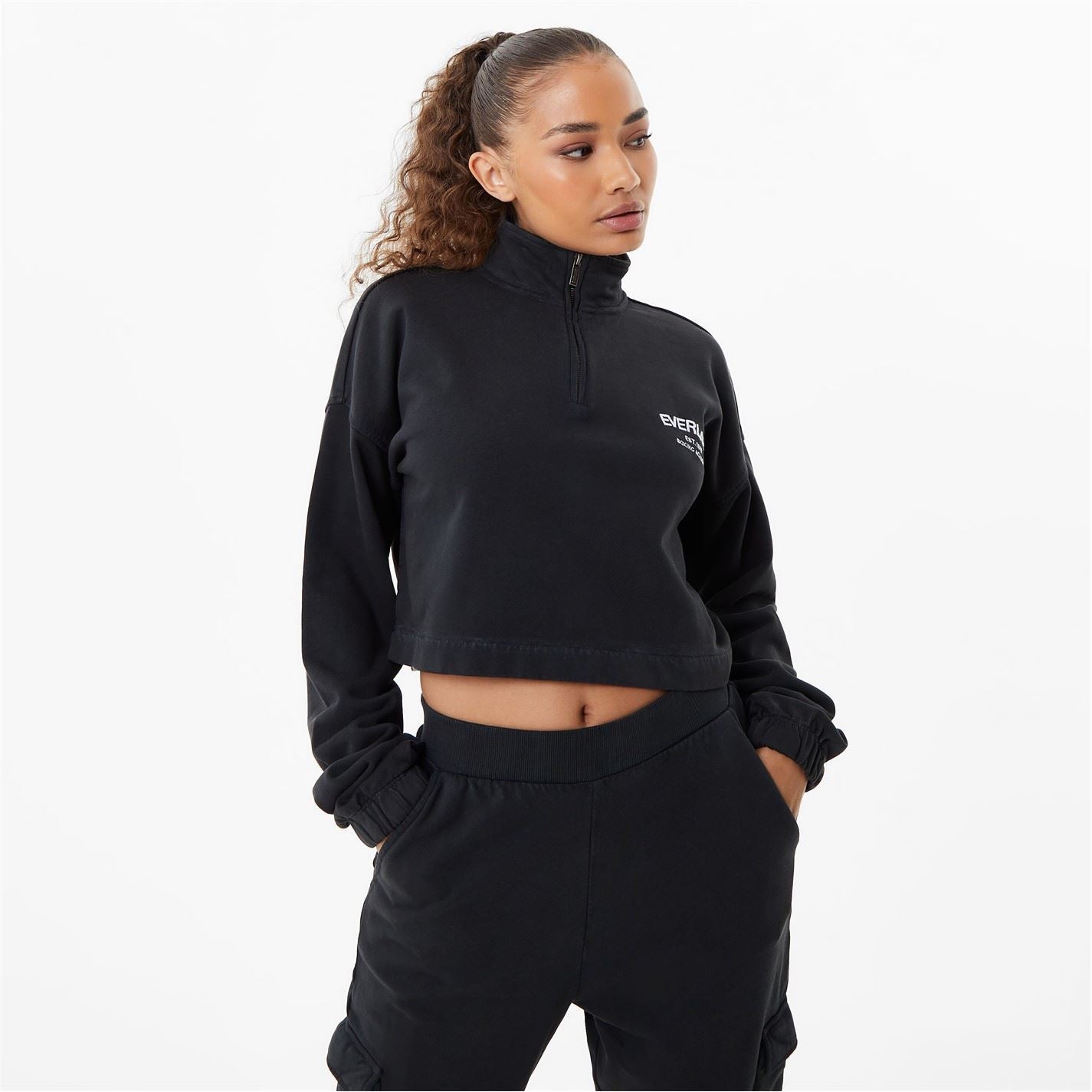 Everlast Womens Crop Zip Up