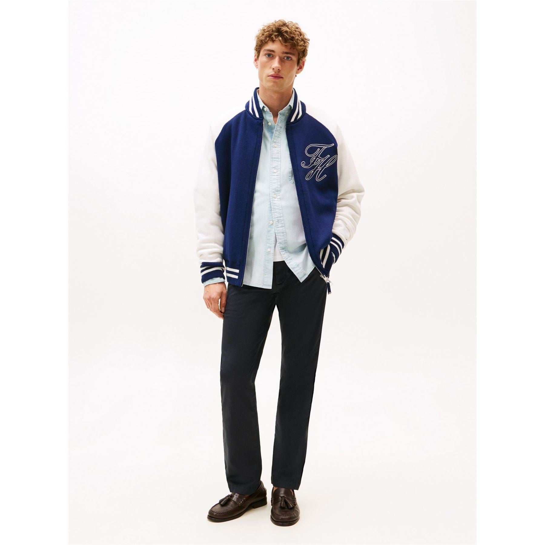 Tommy Hilfiger Denton Solid Patterned Straight Chinos