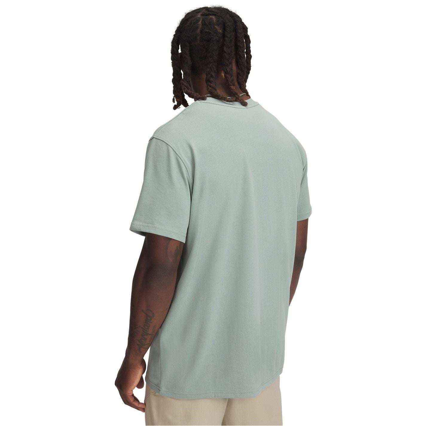 Under Armour Mens Logo Embroidered Heavyweight T-Shirt