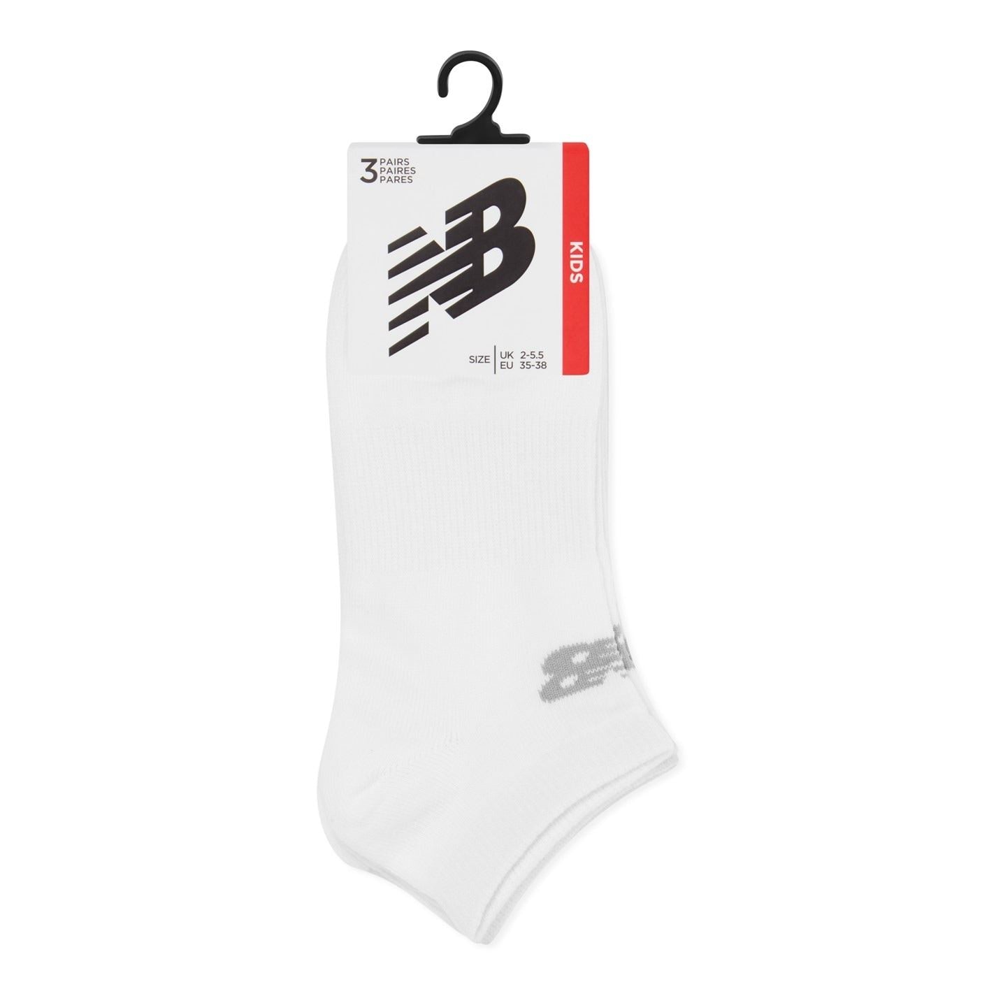 New Balance 3 Pack Low Cut Socks Juniors