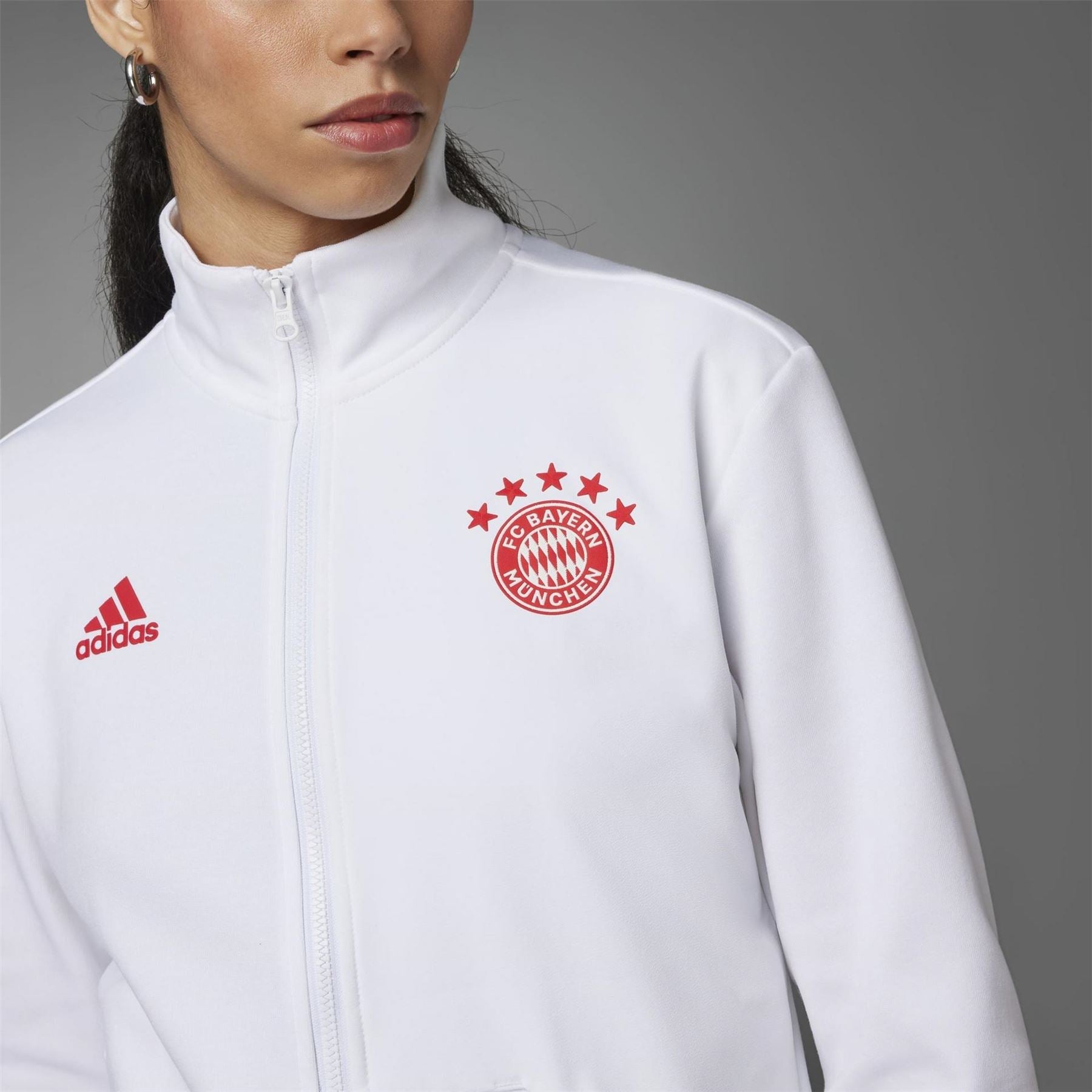 adidas Funnel Neck High Collar Long Sleeve Athletic Top