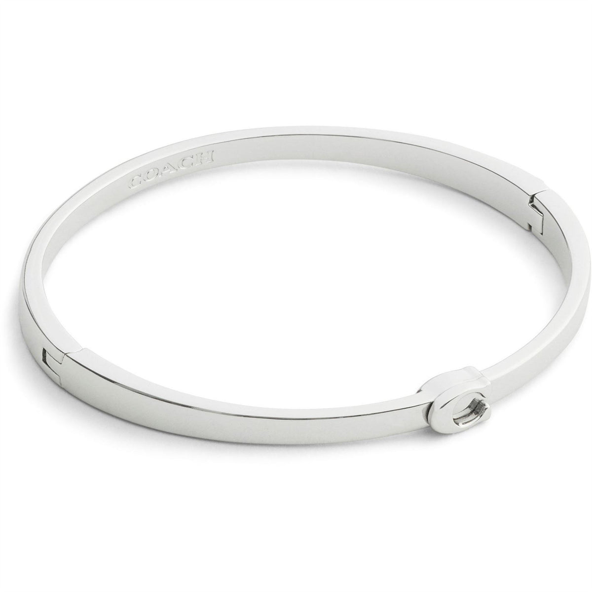 Coach Engraved Logo Bangle