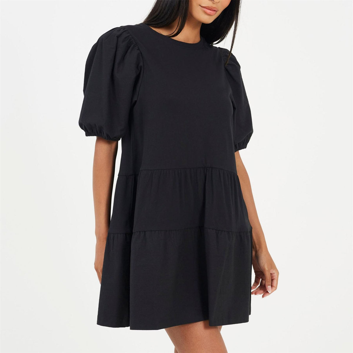 Brave Soul Crew Neck Short Sleeve Mini Dress