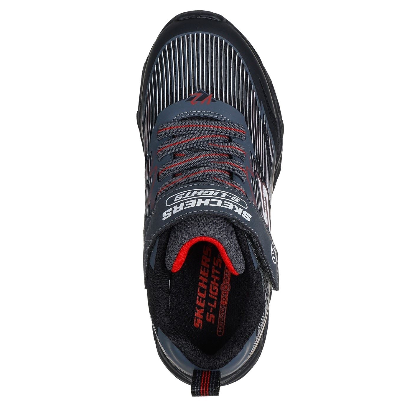 Skechers Lighted Gore  And  Strap Sneaker W 3d P Light Up Trainers Boys