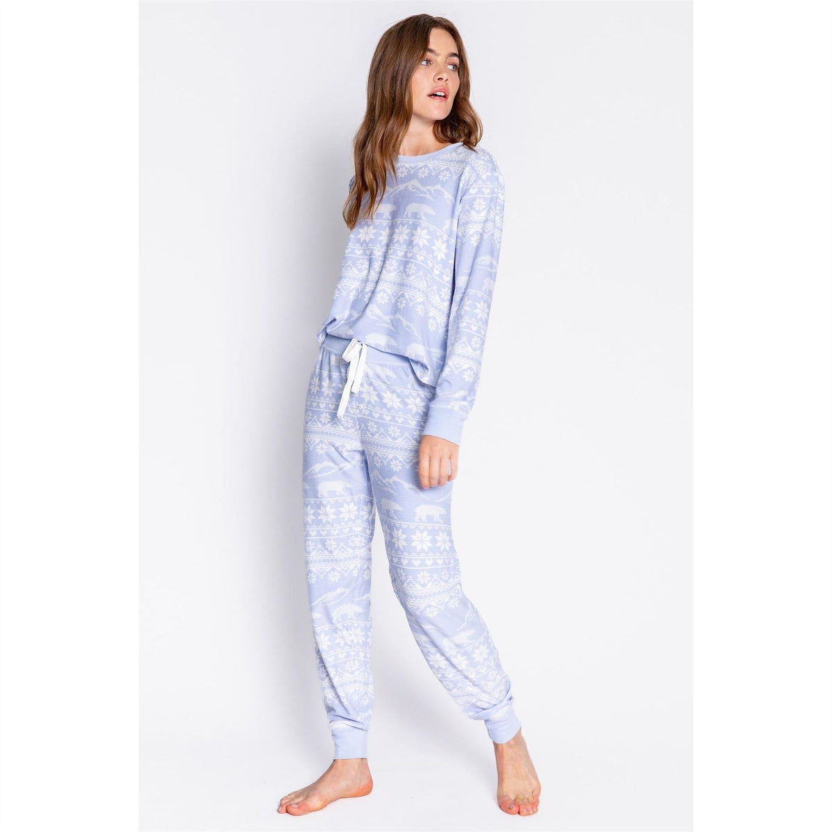 PJ Salvage Salvage Snowflake Cuffed Pant