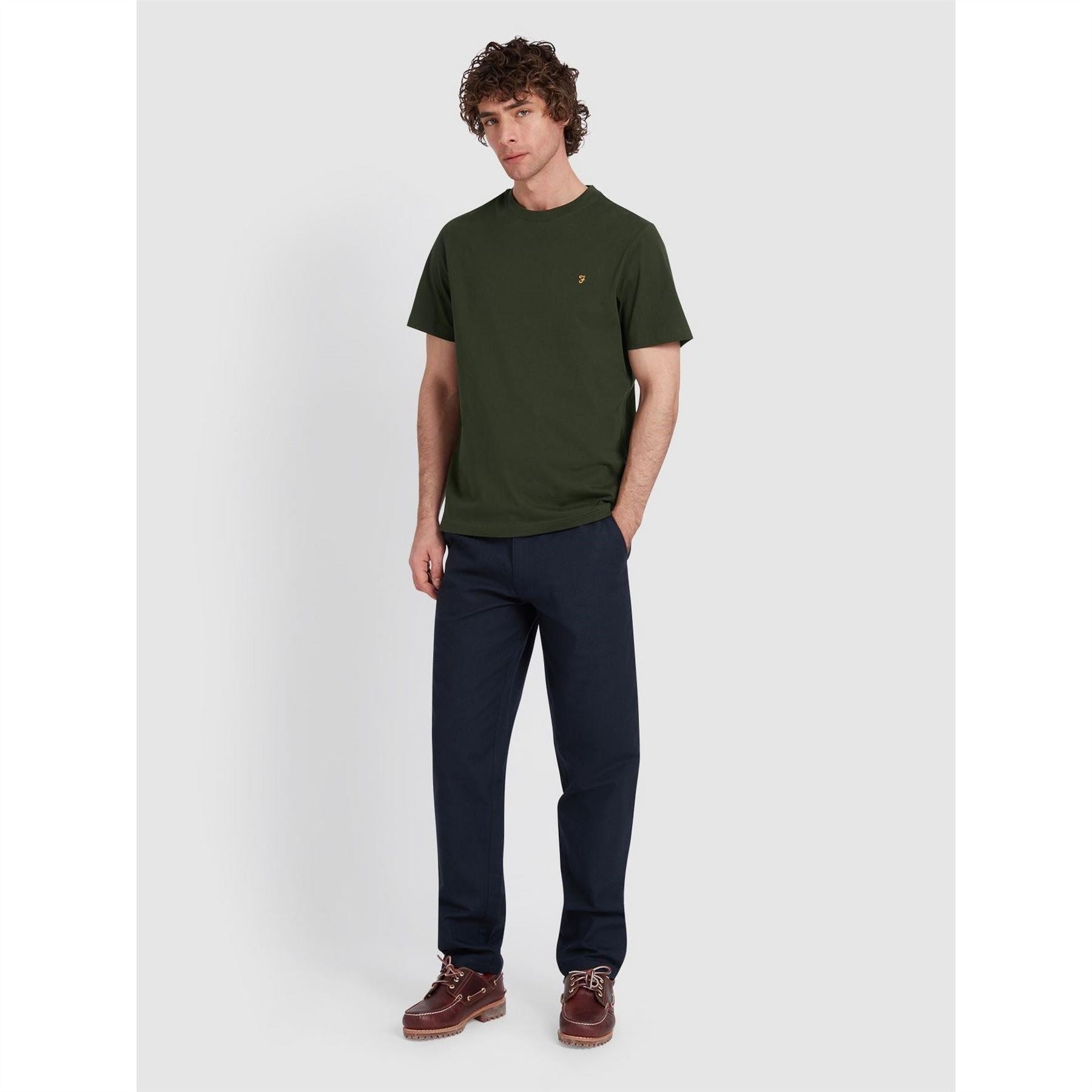 Farah Regular Fit Crew Neck Short Sleeve T-Shirt