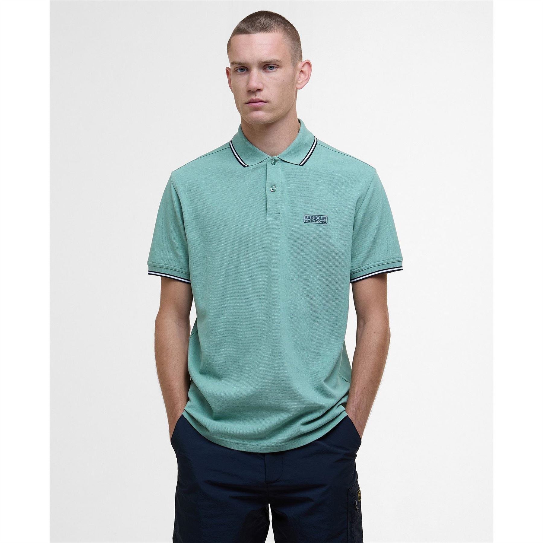 Barbour International Tipped Short Sleeve Polo Shirt