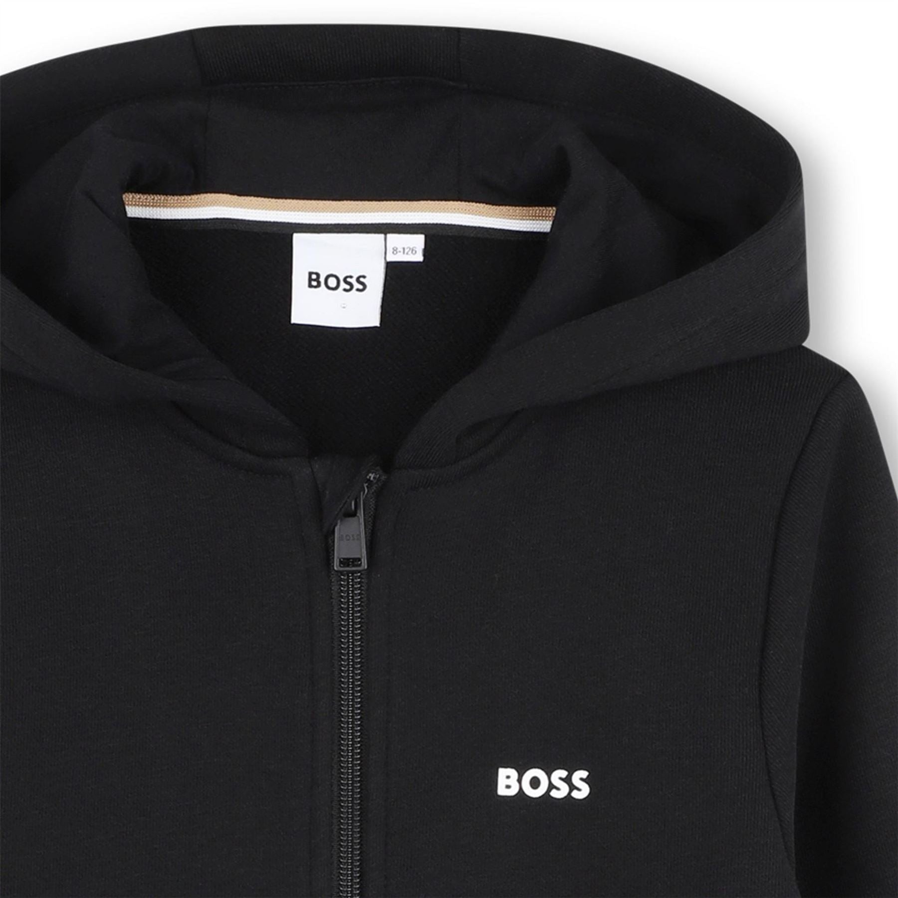 Boss Logo Zipped Hoodie