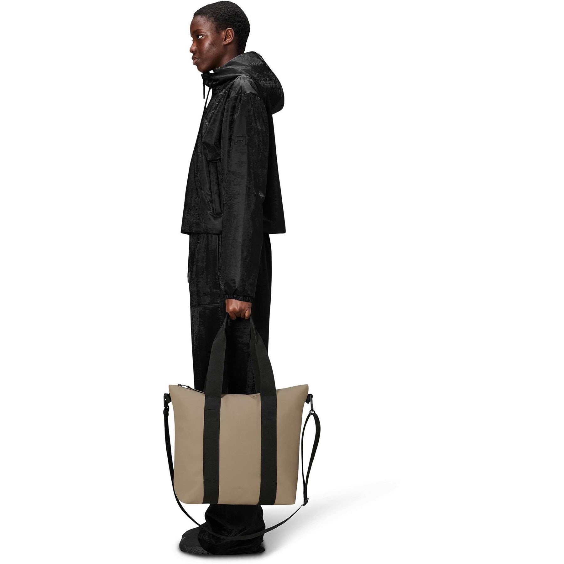 Rains Mini Color Block Tote with Logo