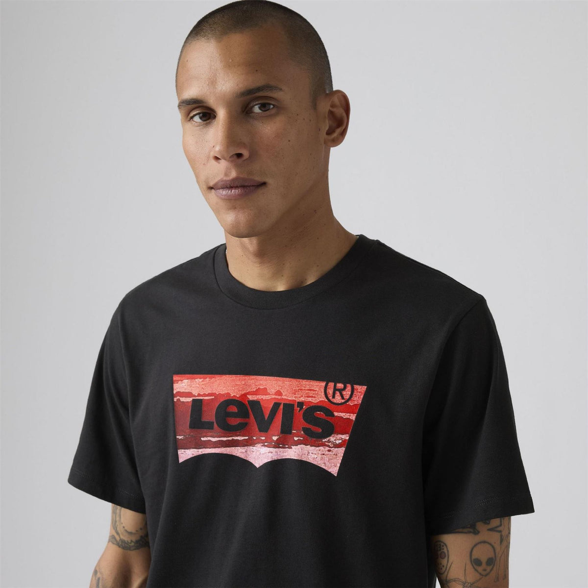 Levis Wordmark Graphic Crew Neck Short Sleeve T-Shirt